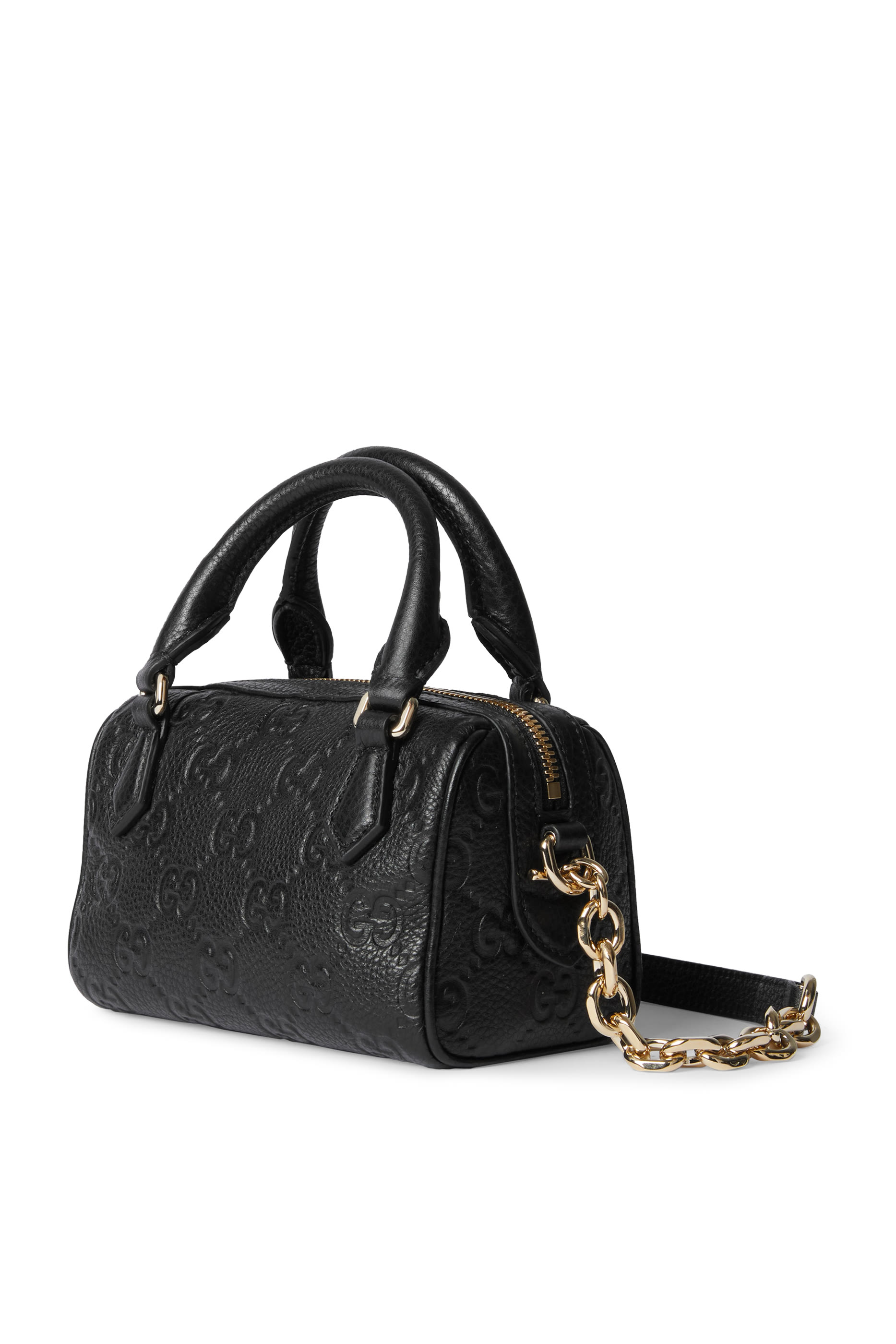 GG Emblem Super Mini Top Handle Bag