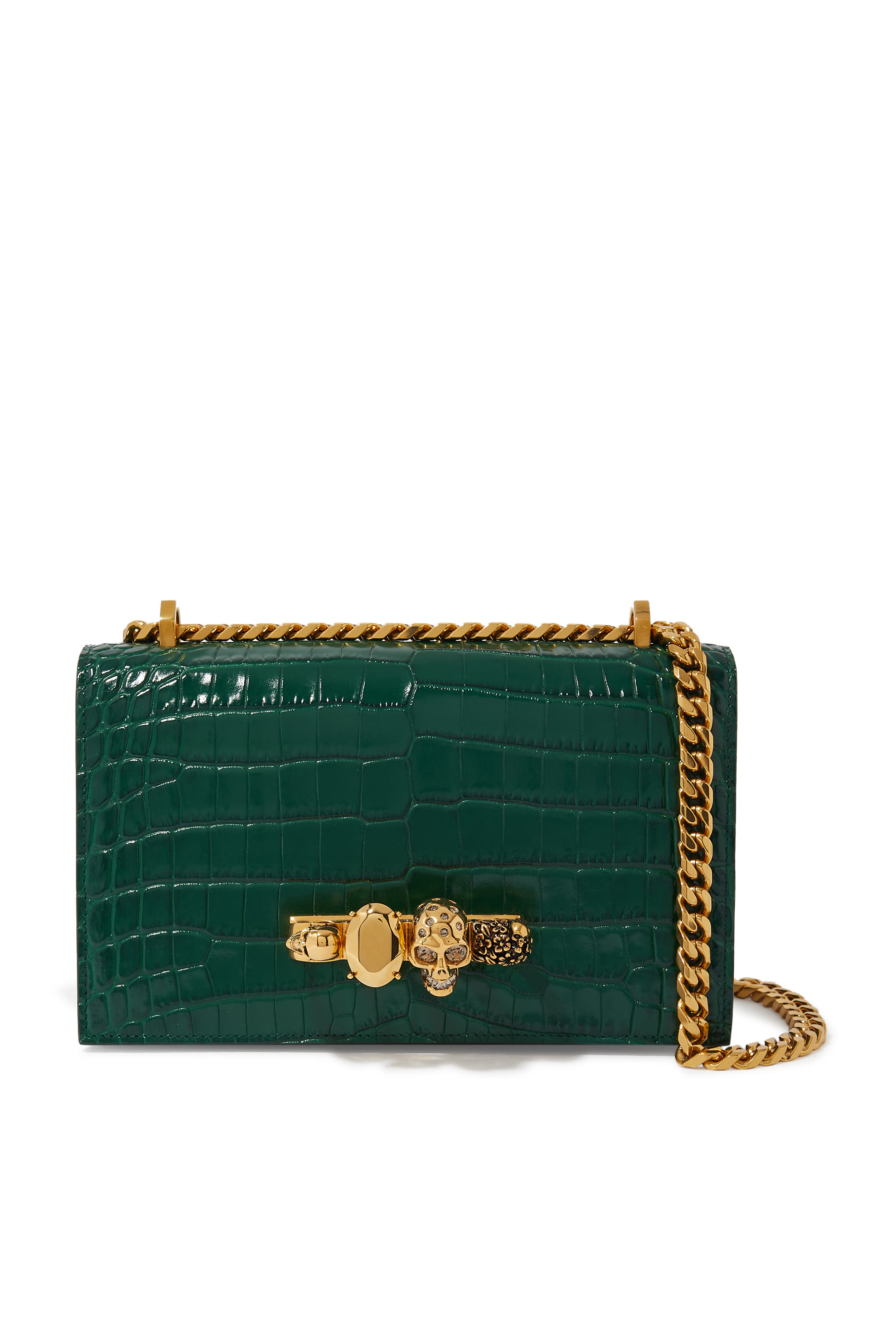 Jewelled Leather Satchel