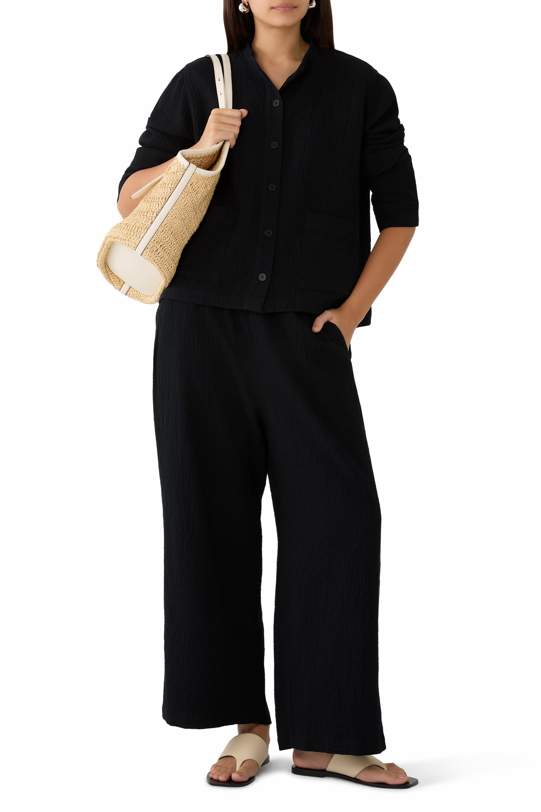 Organic Cotton Doubleweave Shirt Jacket