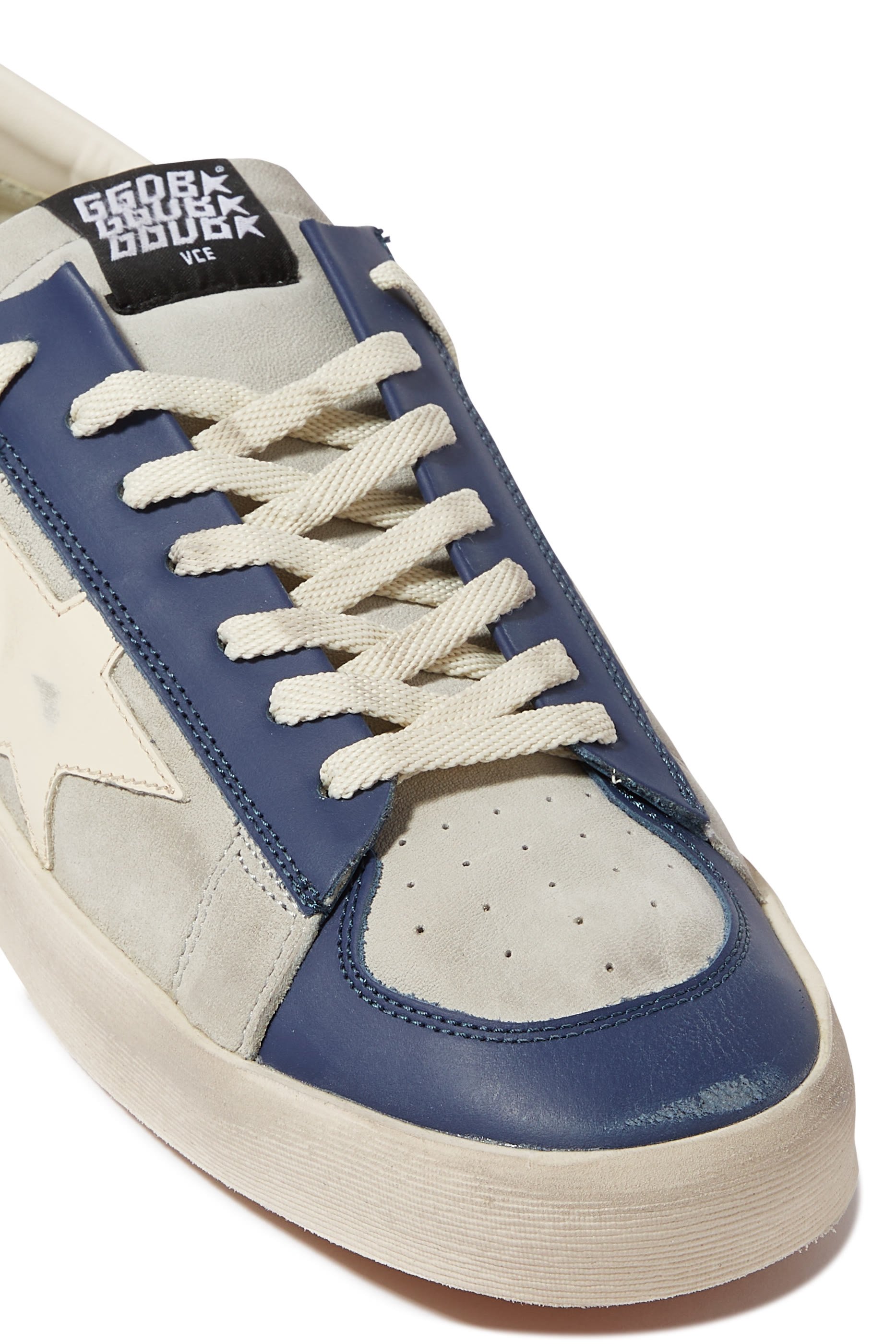 Stardan Distressed Leather Sneakers