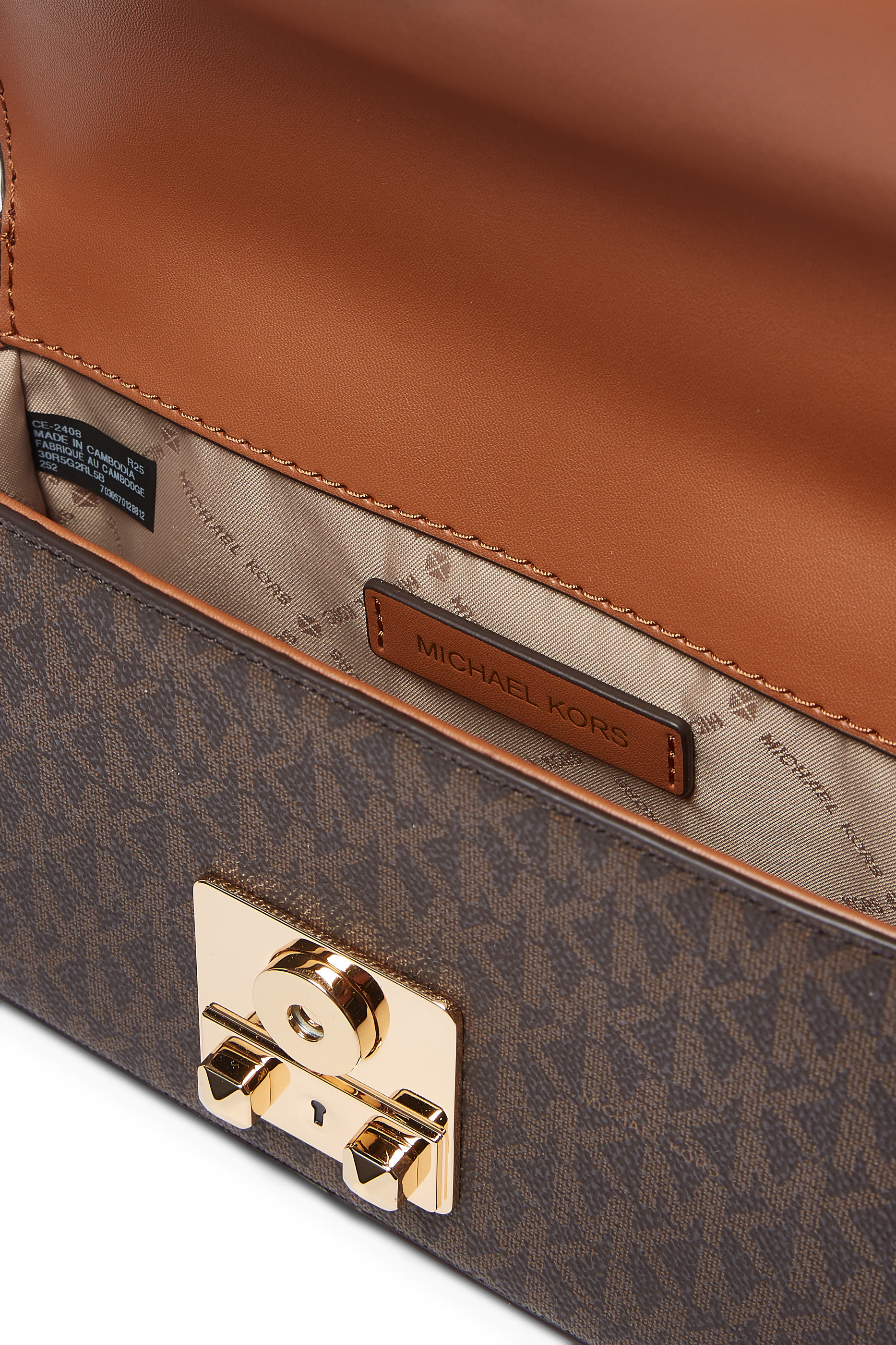 Tribeca Large Signature Logo Convertible Crossbody Bag