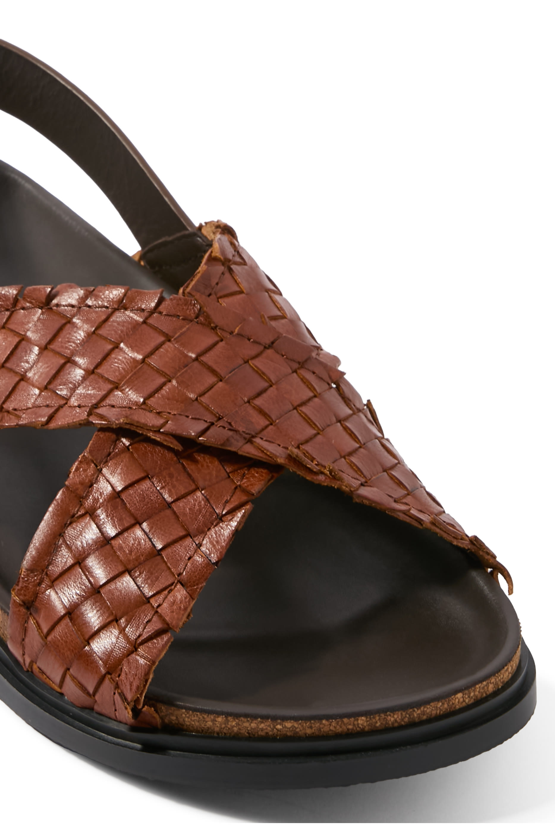 Buckled Leather Sandals 