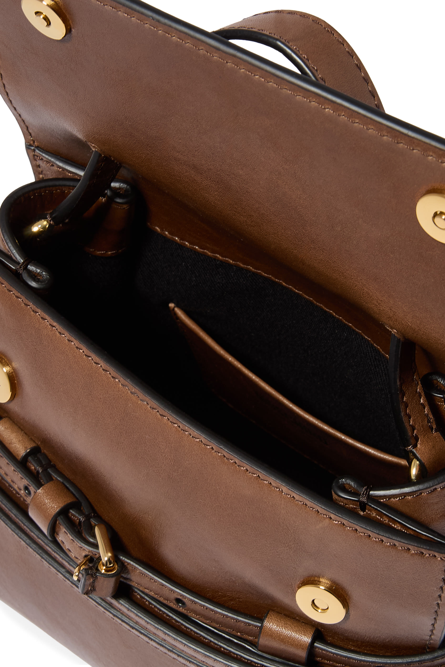 Tie Me Buckle-Strap Small Tote Bag