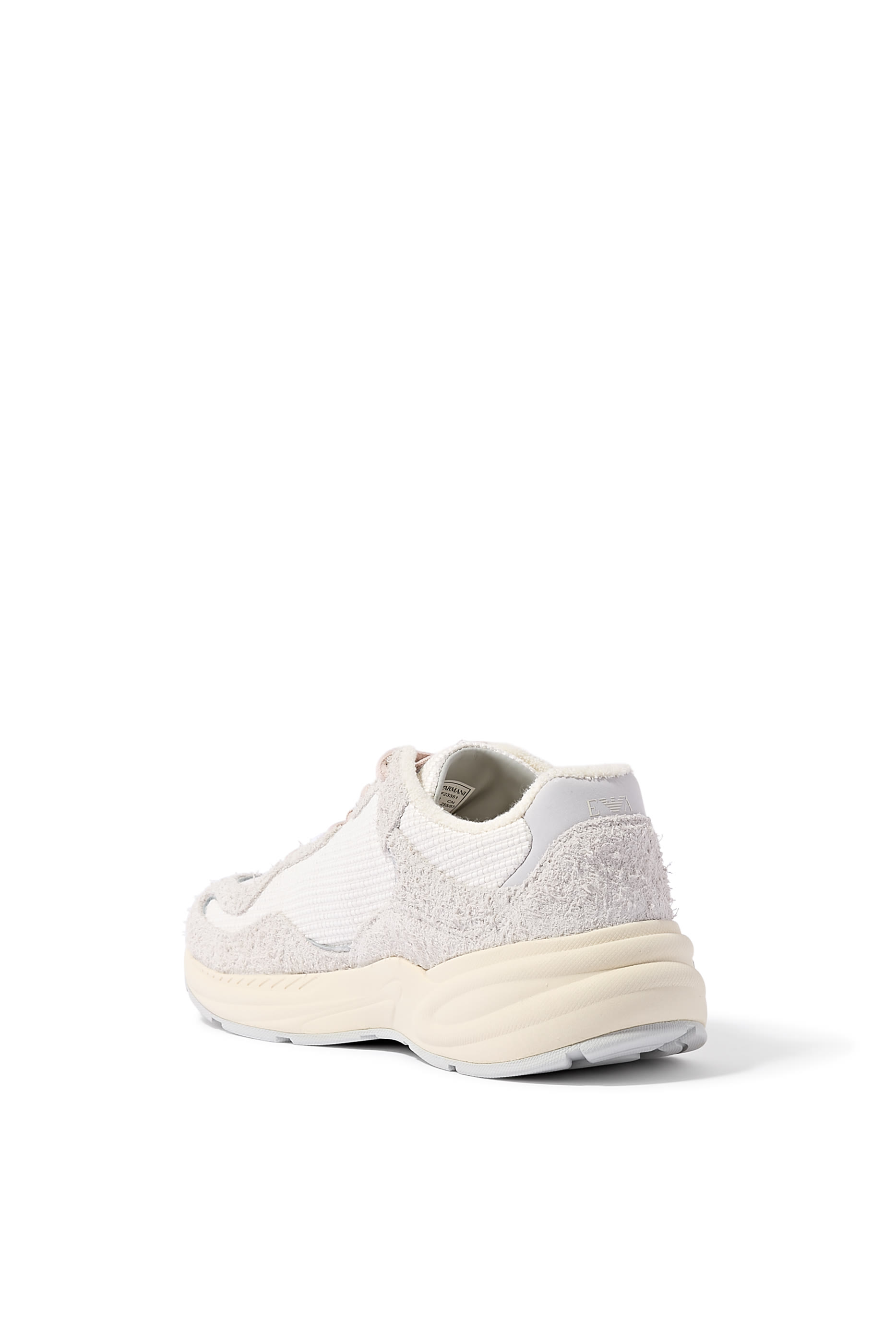 Logo Suede & Mesh Sneakers 