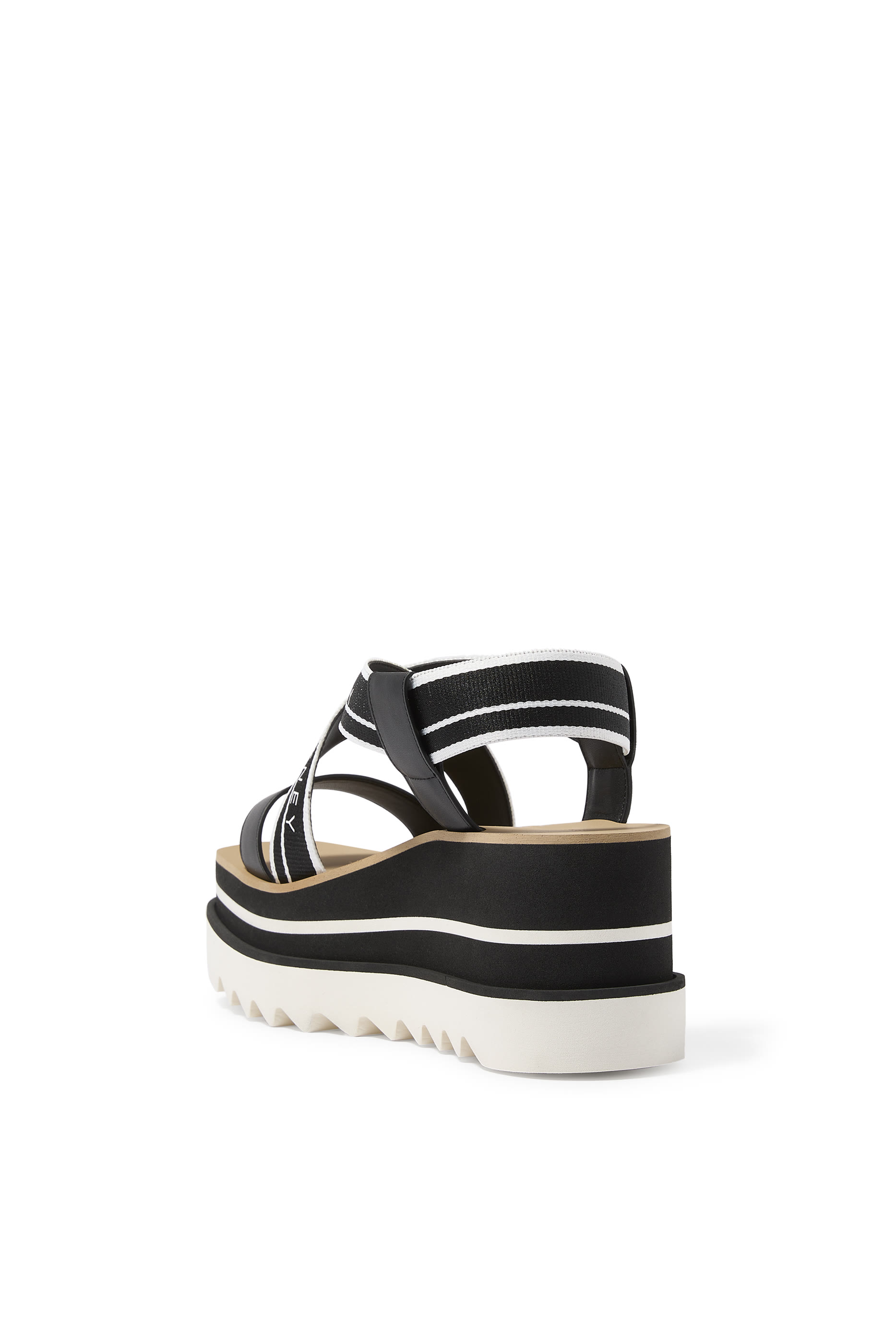 Sneak-Elyse Striped 80 Platform Sandals 