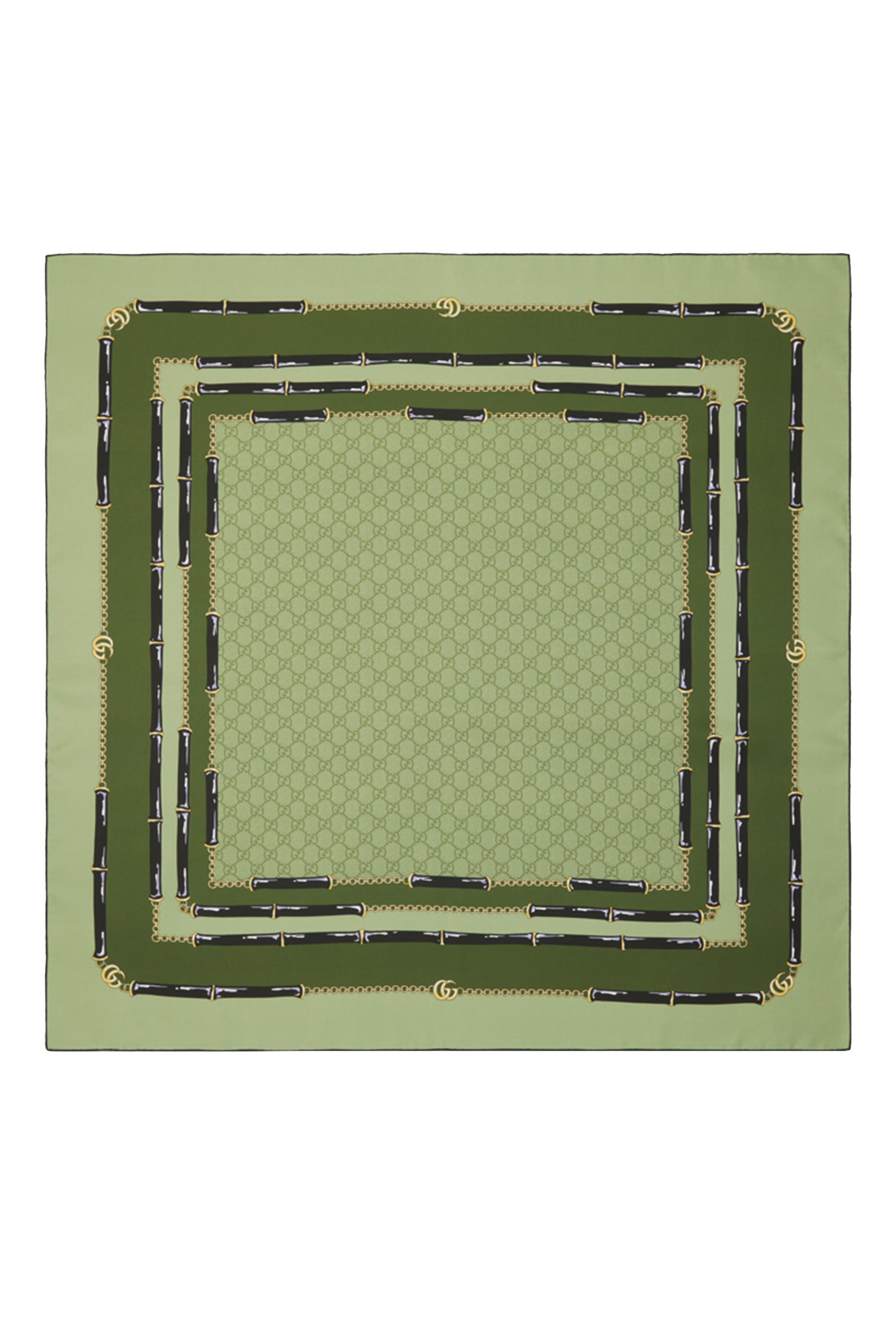  Printed GG Silk Jacquard Carr&eacute;