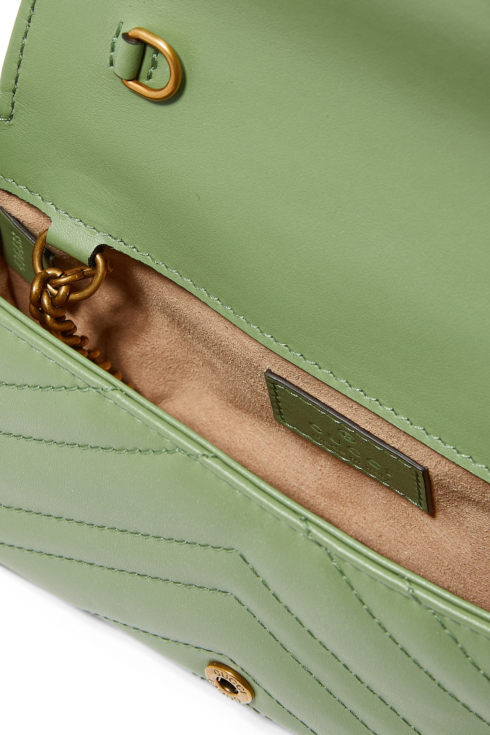 GG Marmont Matelass&eacute; Leather Super Mini Bag