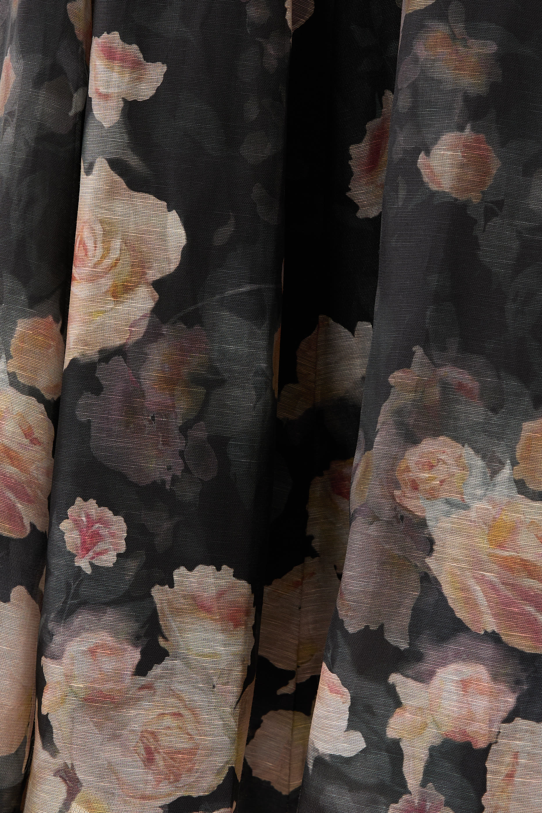 Crush Flared Midi Skirt