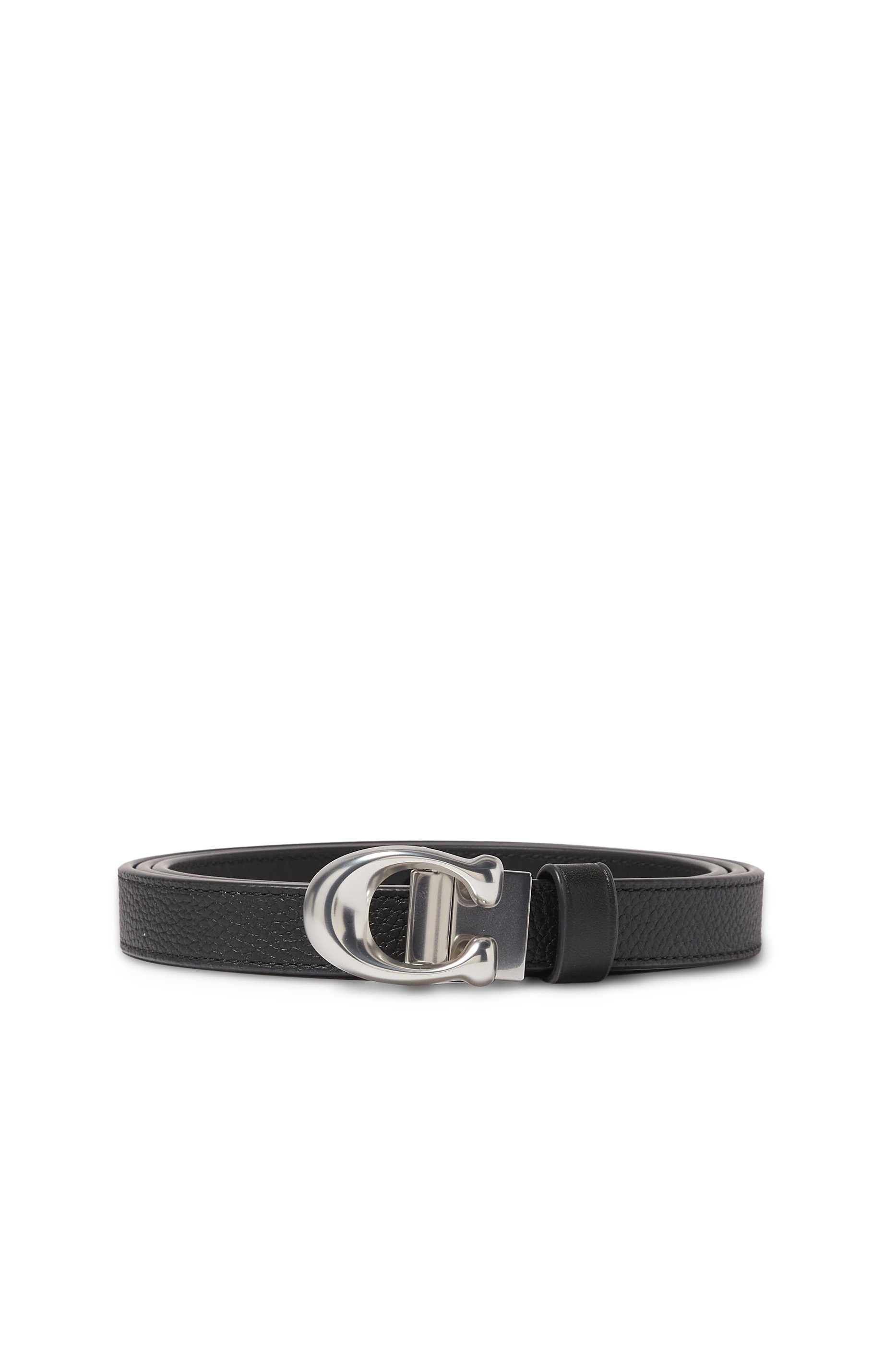 Sculpted Signature Buckle Reversible Belt