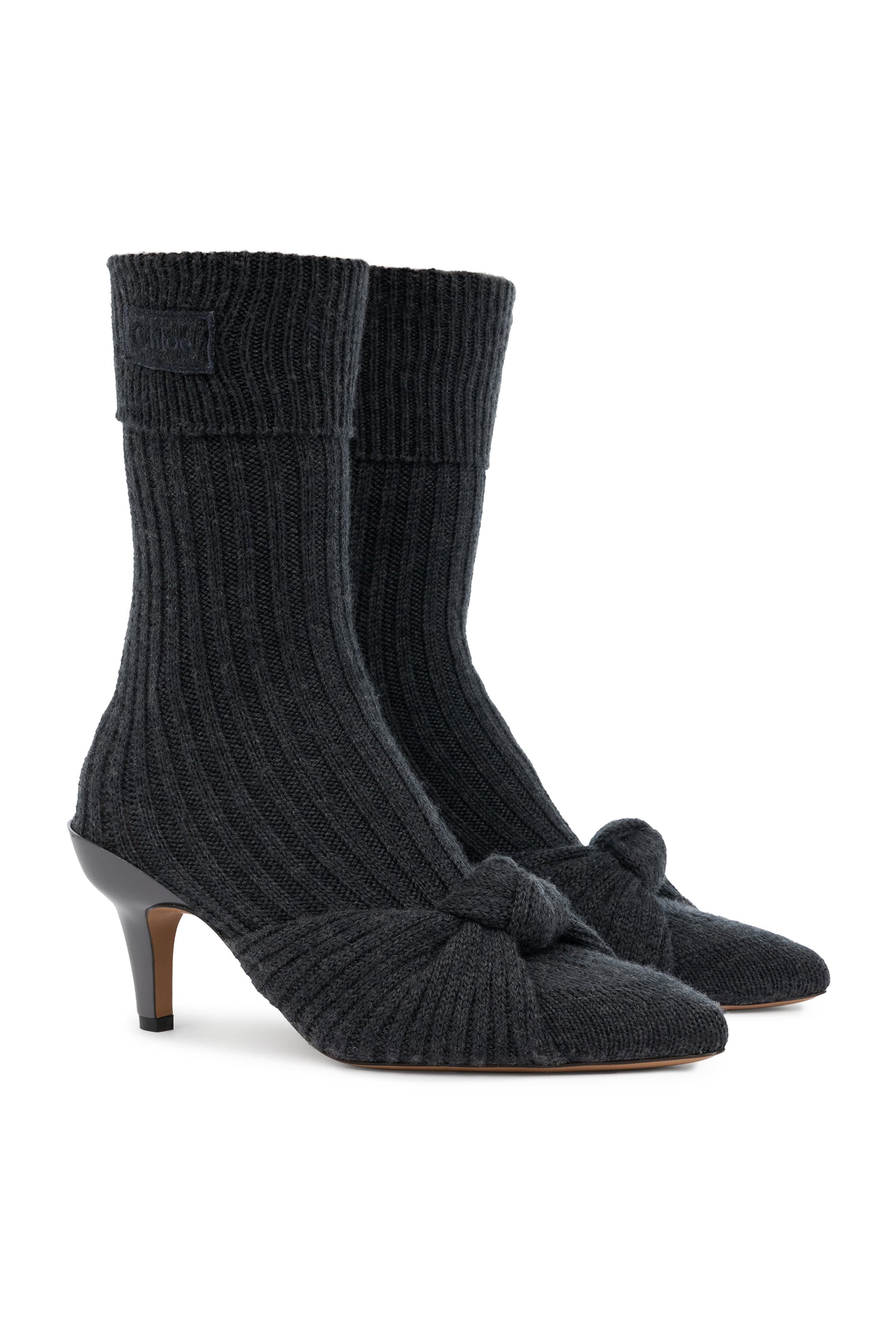 Ribbed Ankle Boots