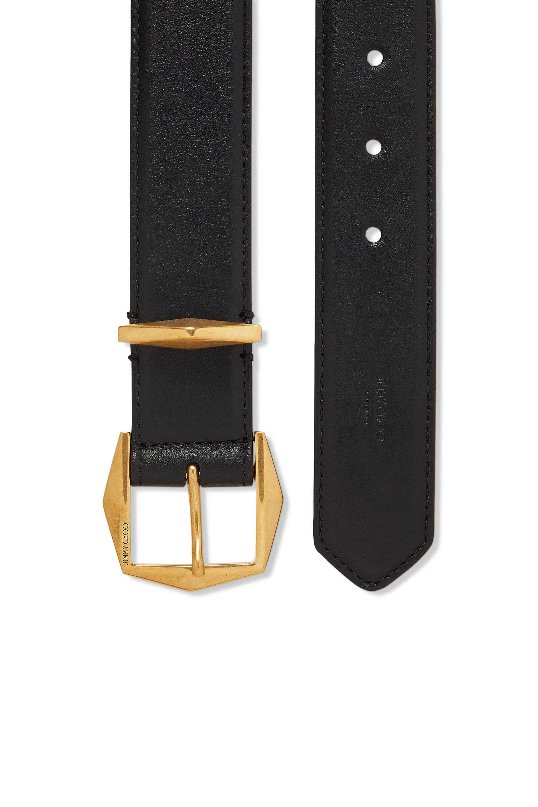 Diamond Clasp Leather Belt