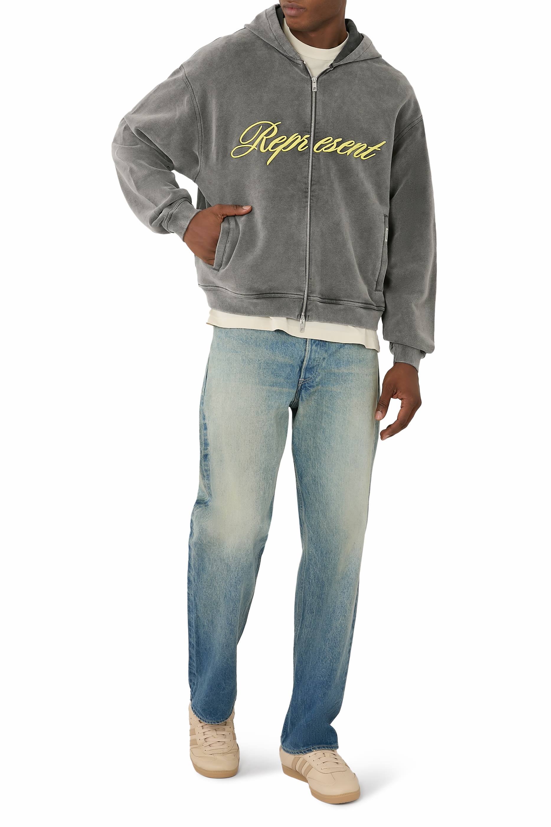 Script Logo Zip Hoodie