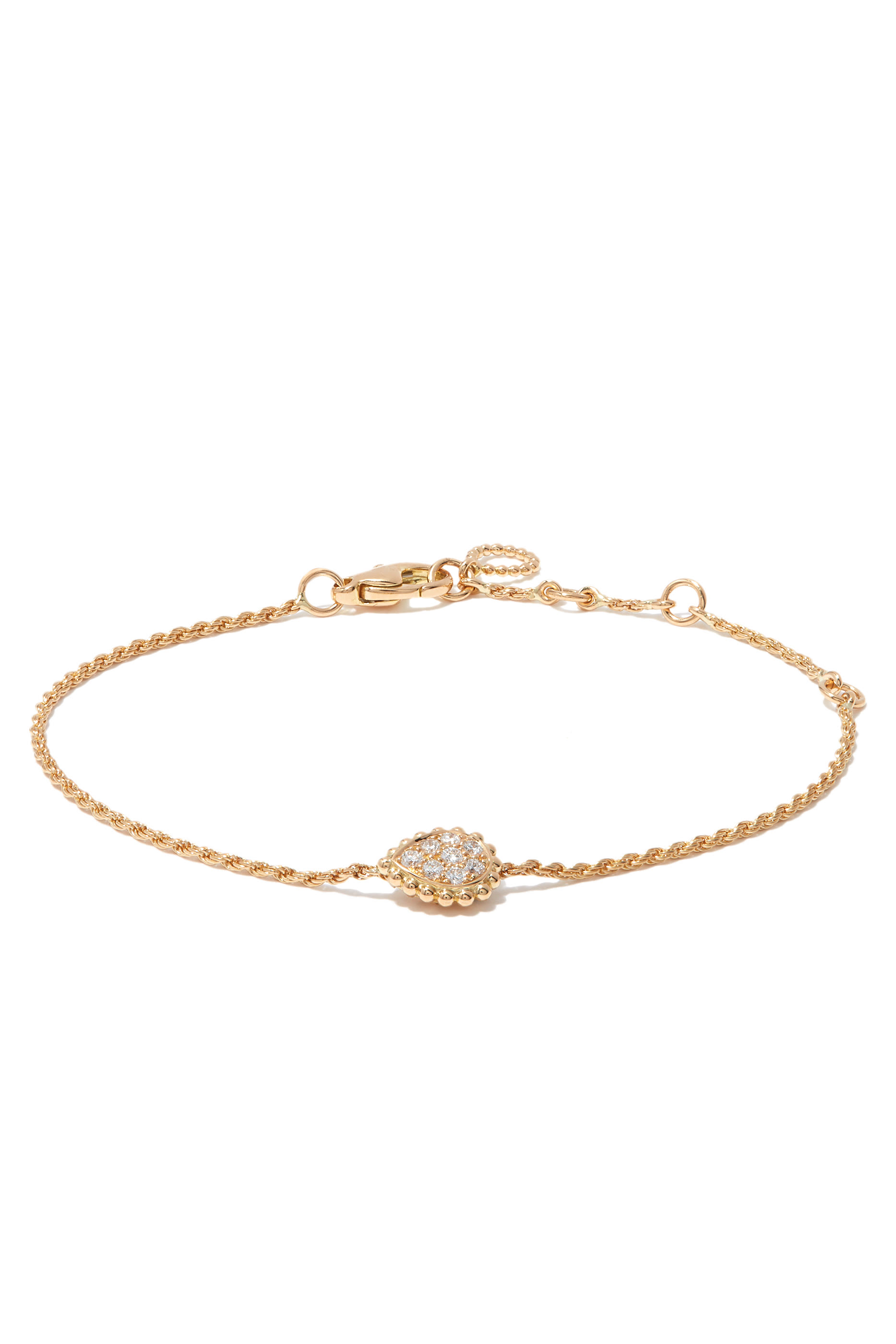 Serpent Boh&egrave;me XS Motif Bracelet, 18K Yellow Gold & Diamonds