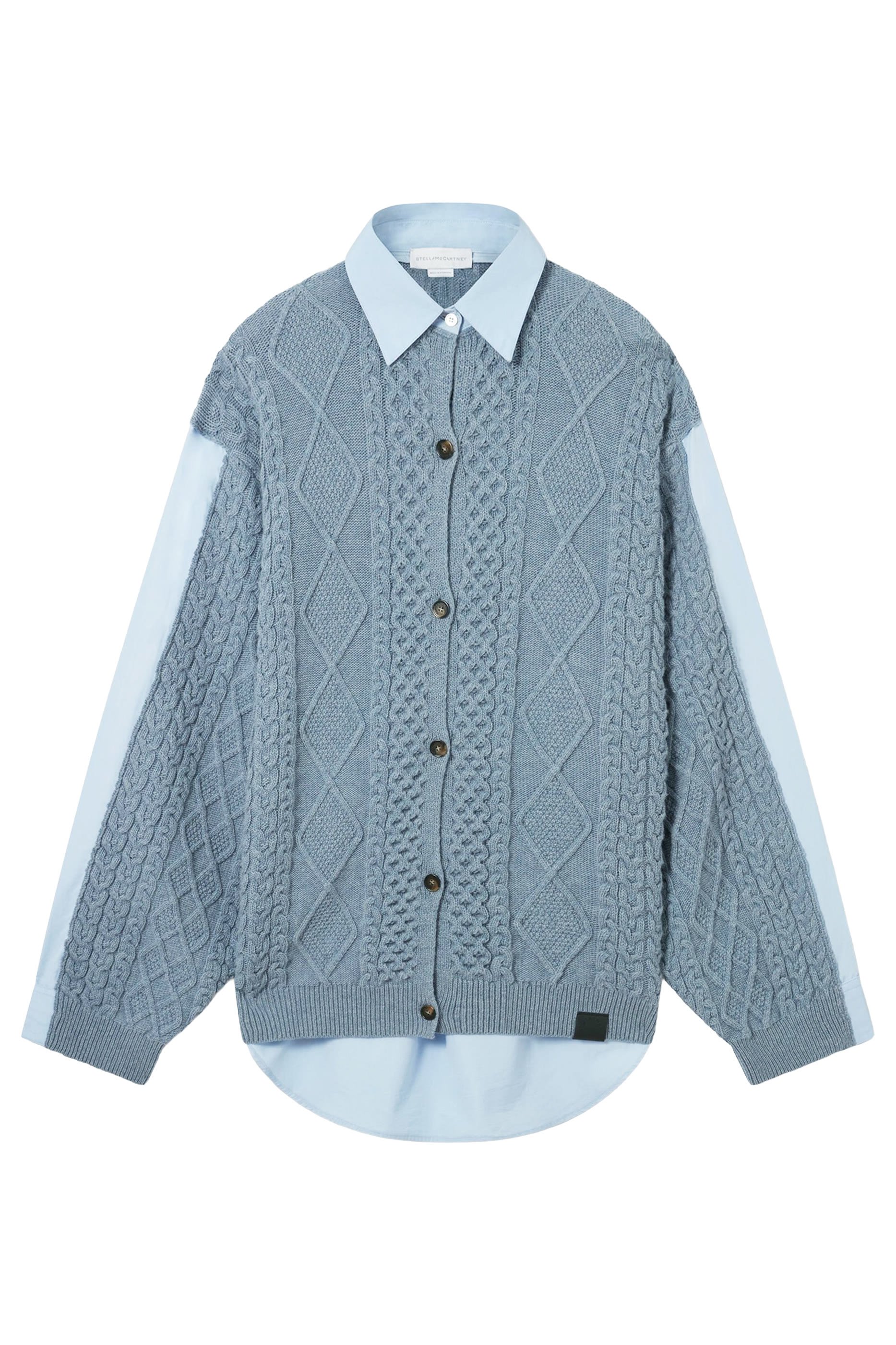 Hybrid Knit Shirt Cardigan