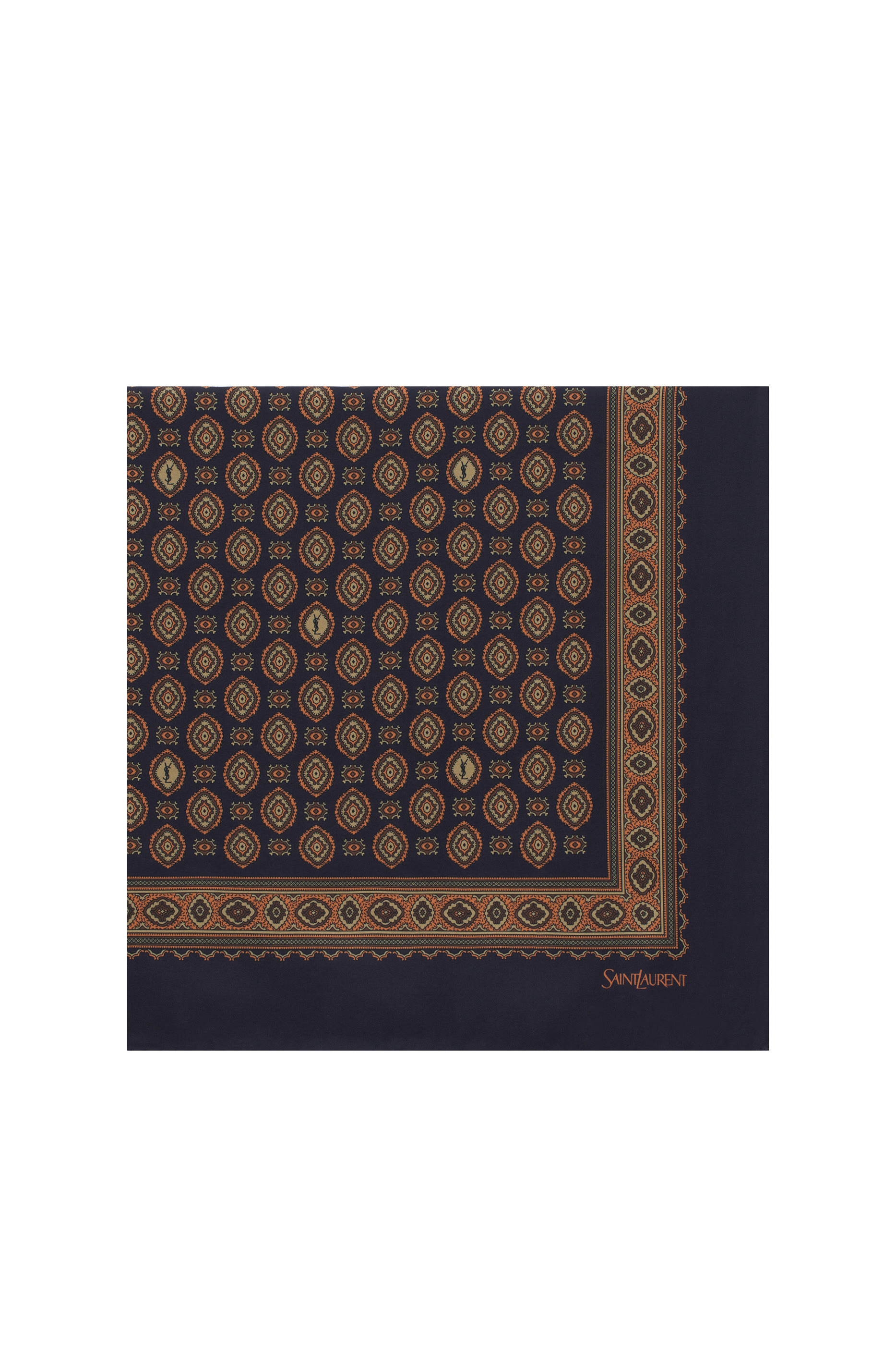 YSL Medallion Carr&eacute; Scarf