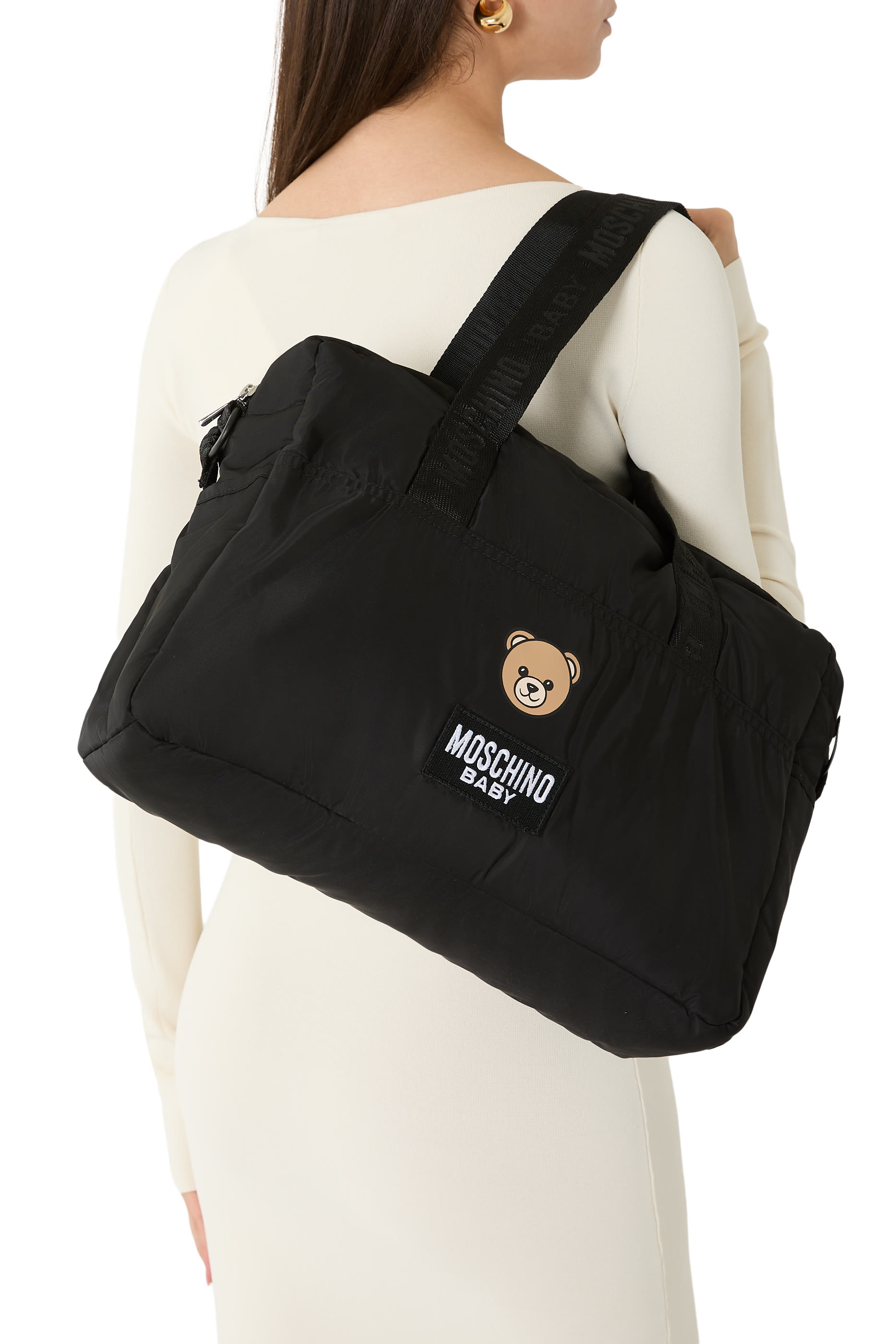 Kids Teddy Bear Nylon Mom Bag with Changing Mat