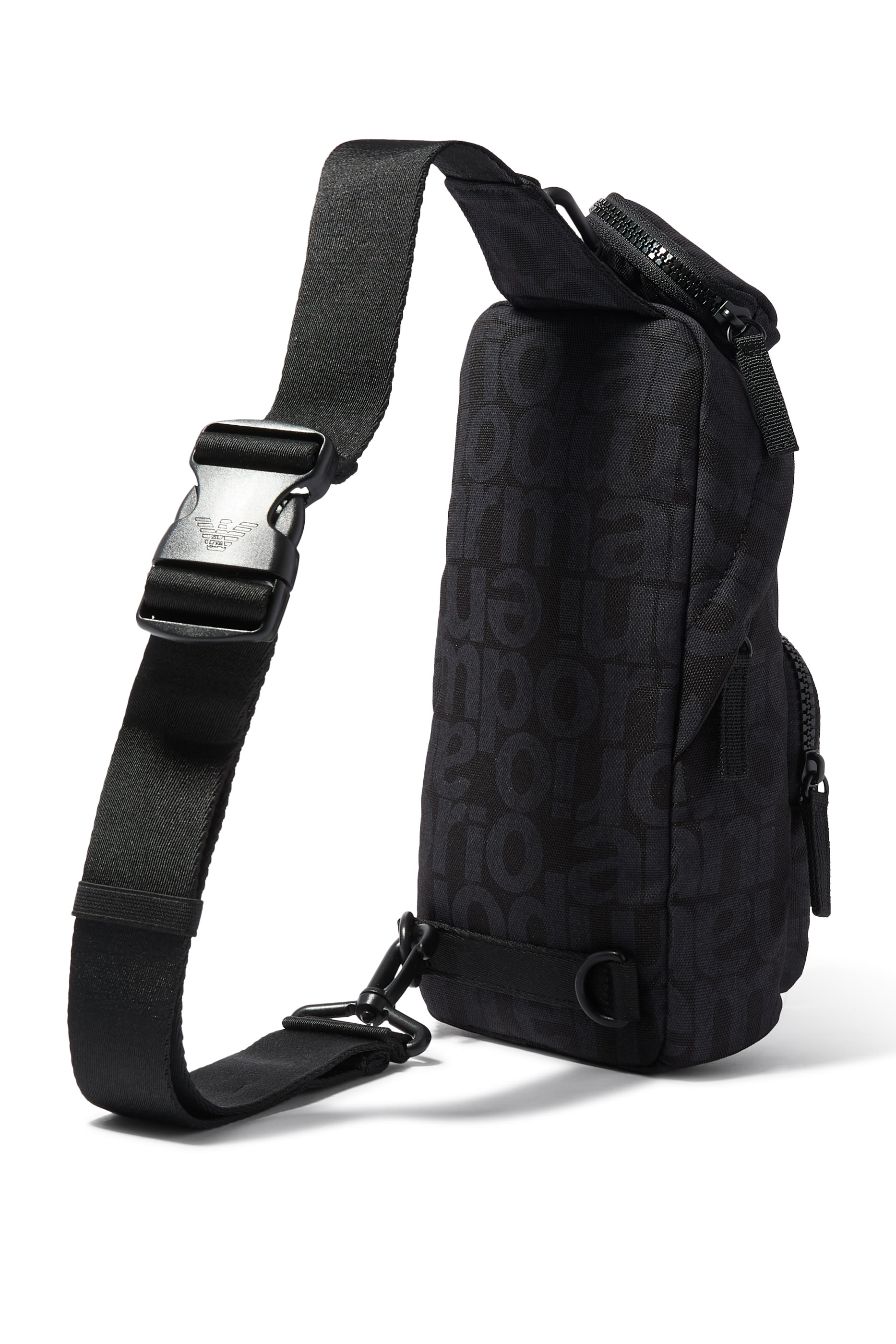 Kids All-Over Logo Crossbody Bag