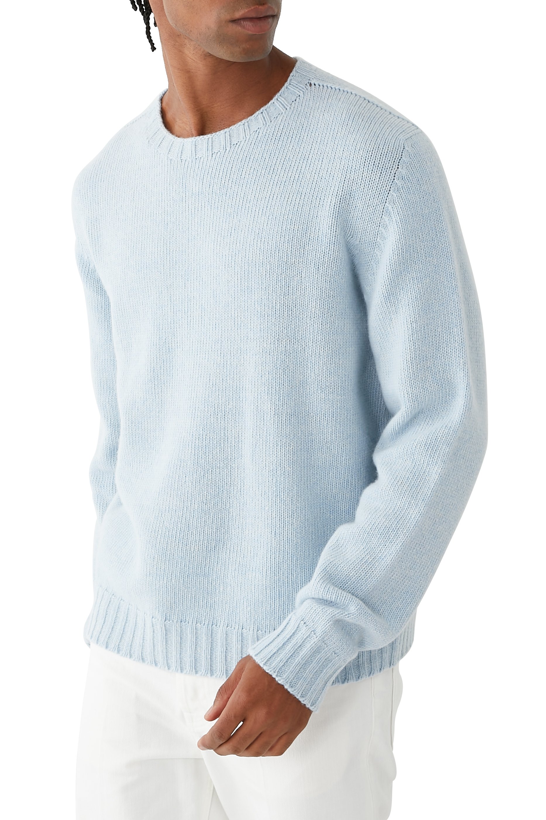 Curved Logo Knit Sweater