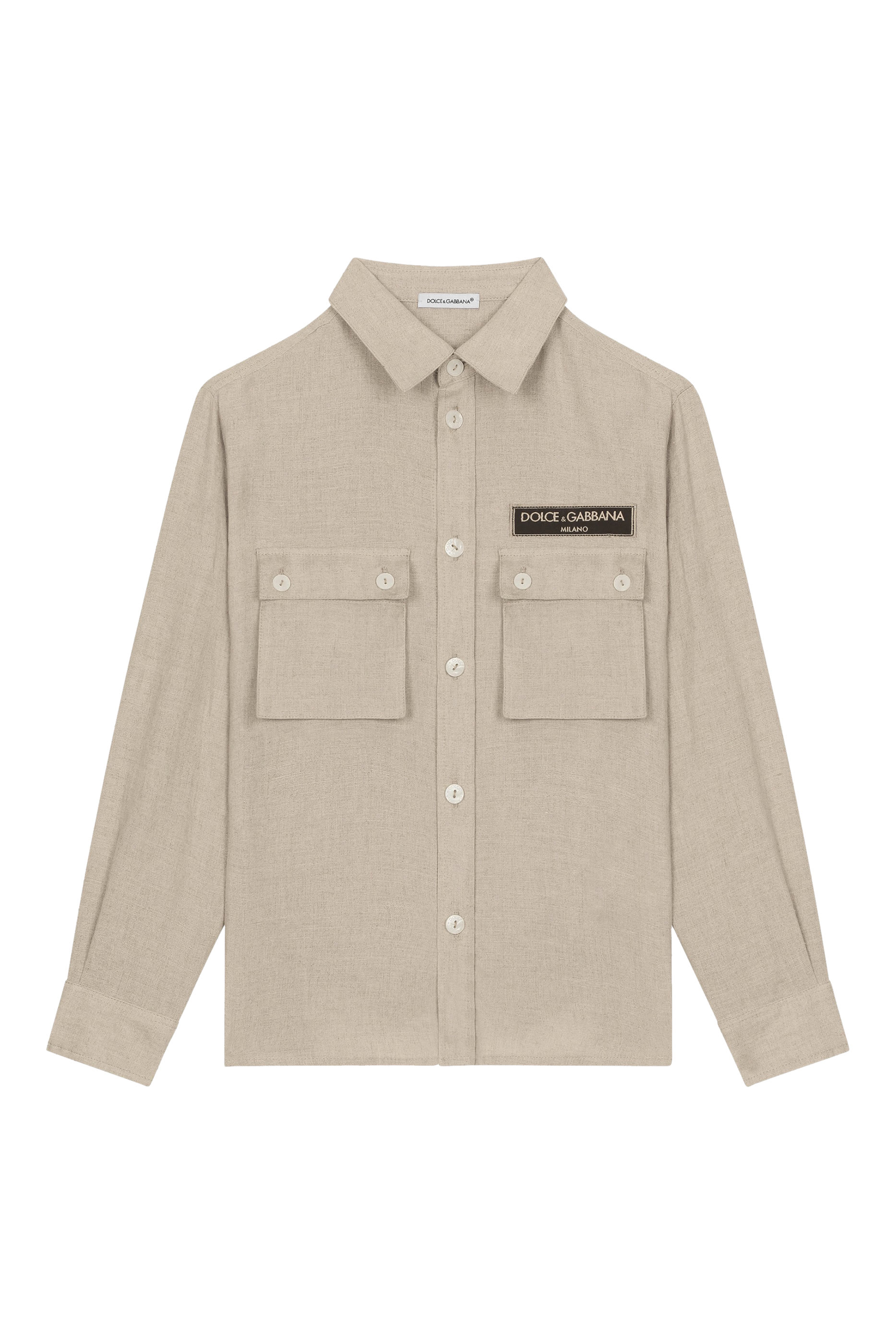 Kids Linen Shirt with Branded Tag