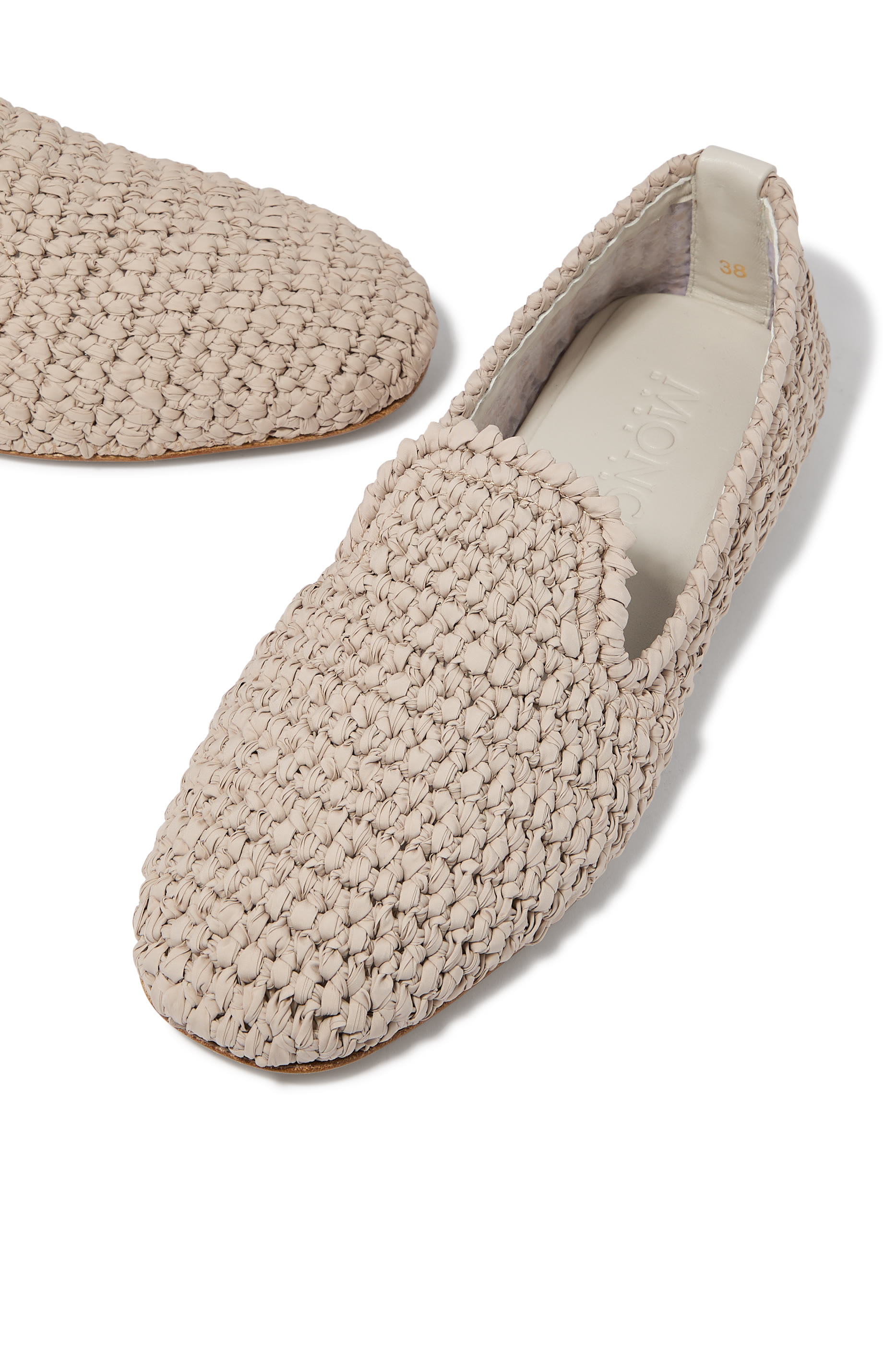 Woven Leather Loafers