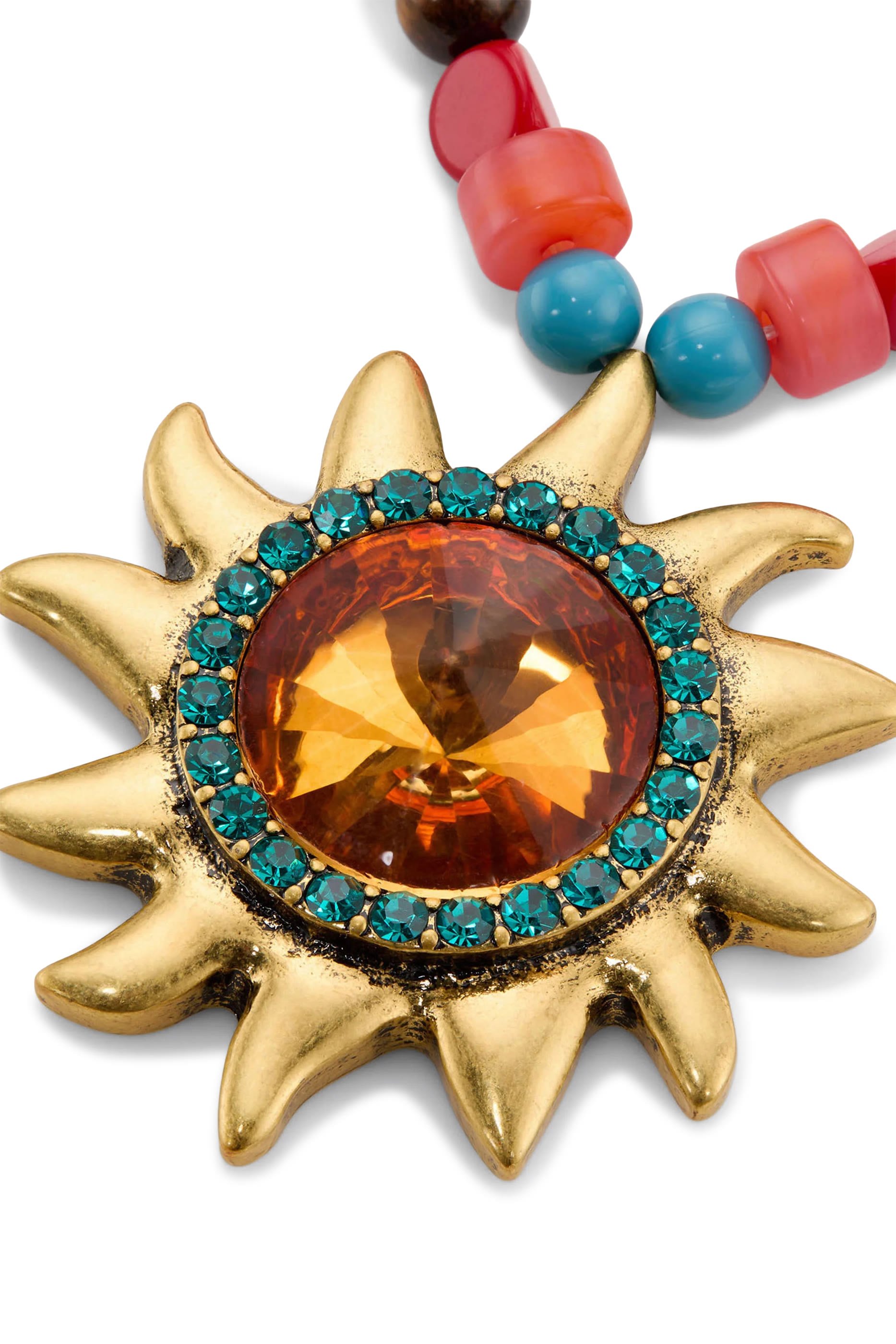 Sun Necklace, Cubic Zirconia