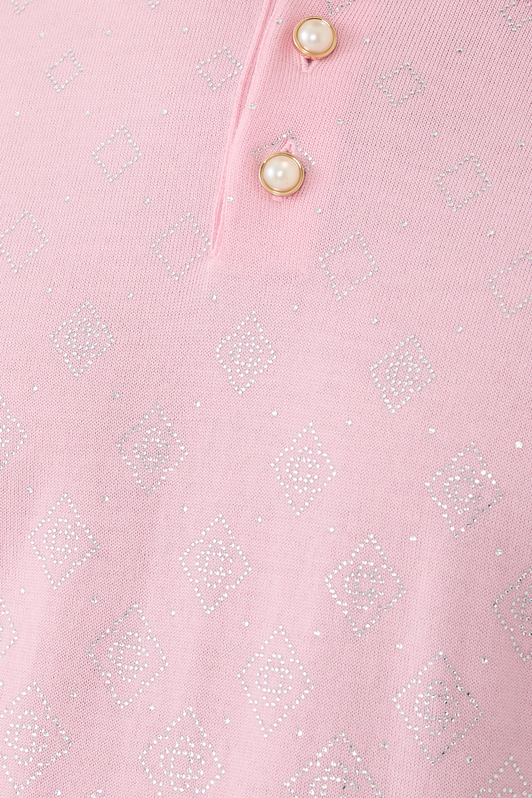 Crystal-Embellished Polo Shirt