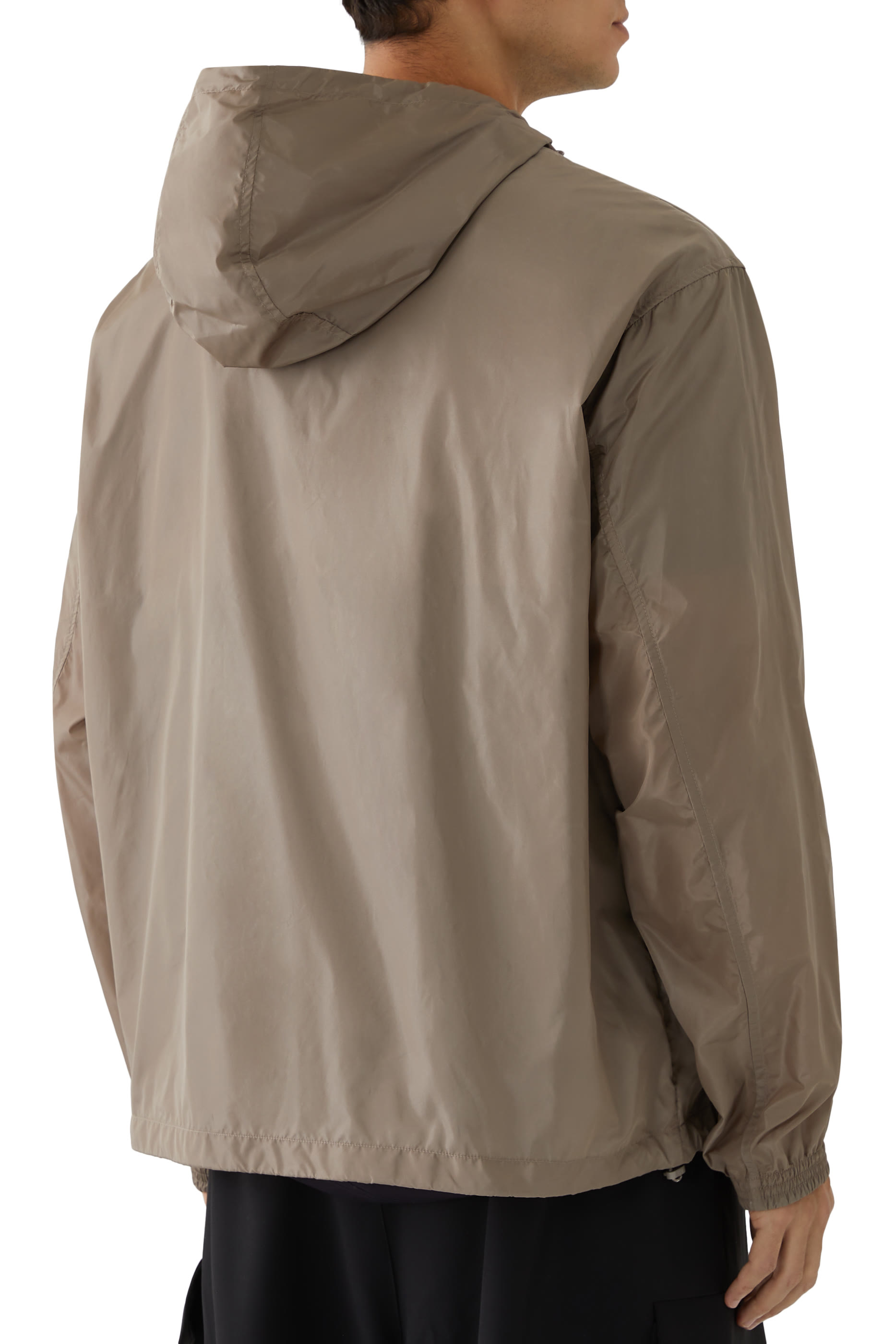 Logo Hooded Blouson Jacket