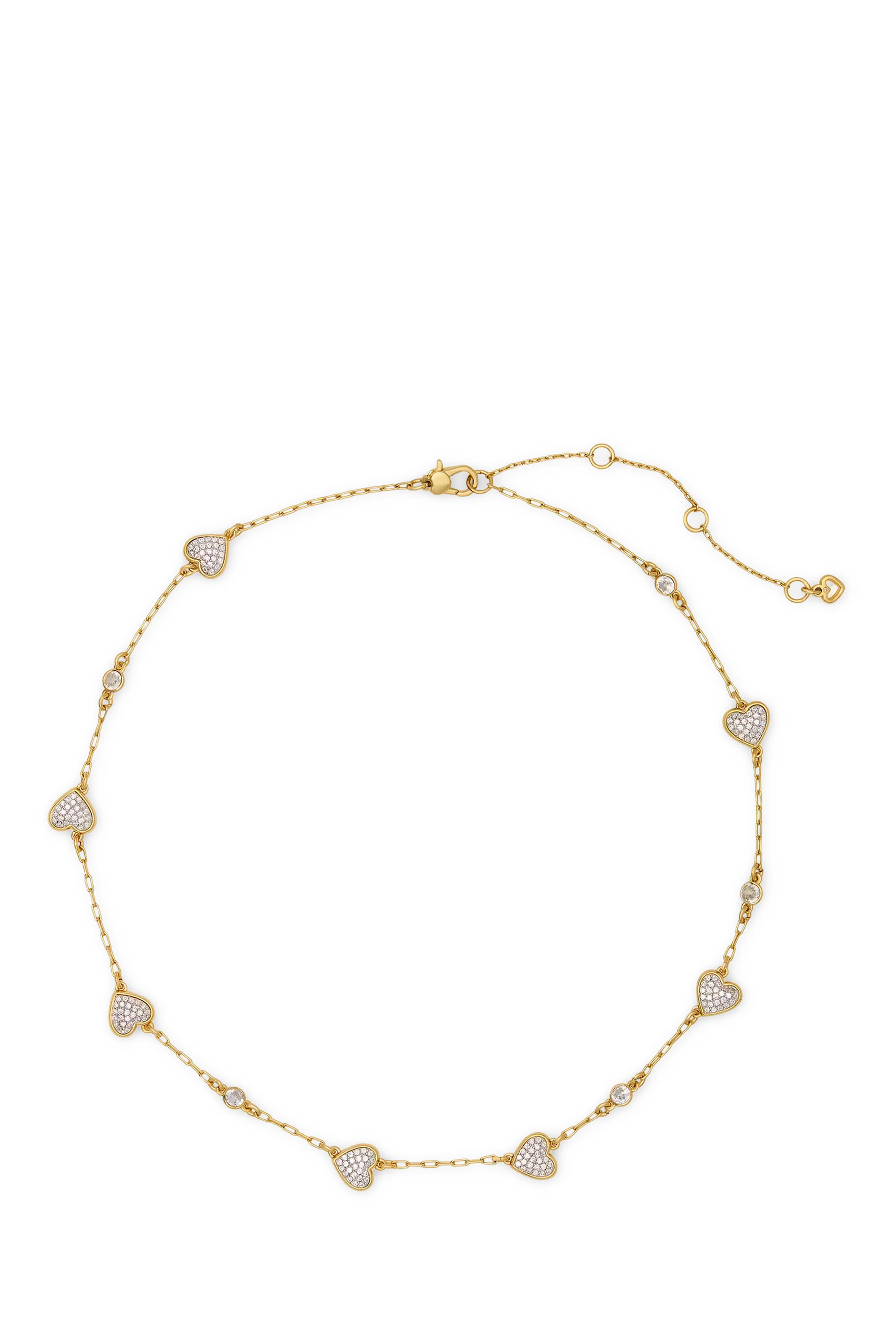 With All My Heart Pav&eacute; Scatter Necklace