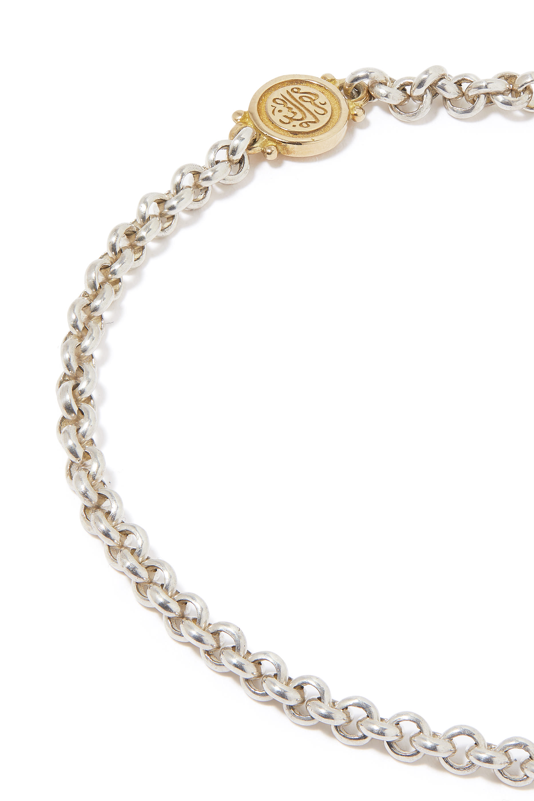 T-Lock Calligraphy Bracelet with Garnets and Diamonds