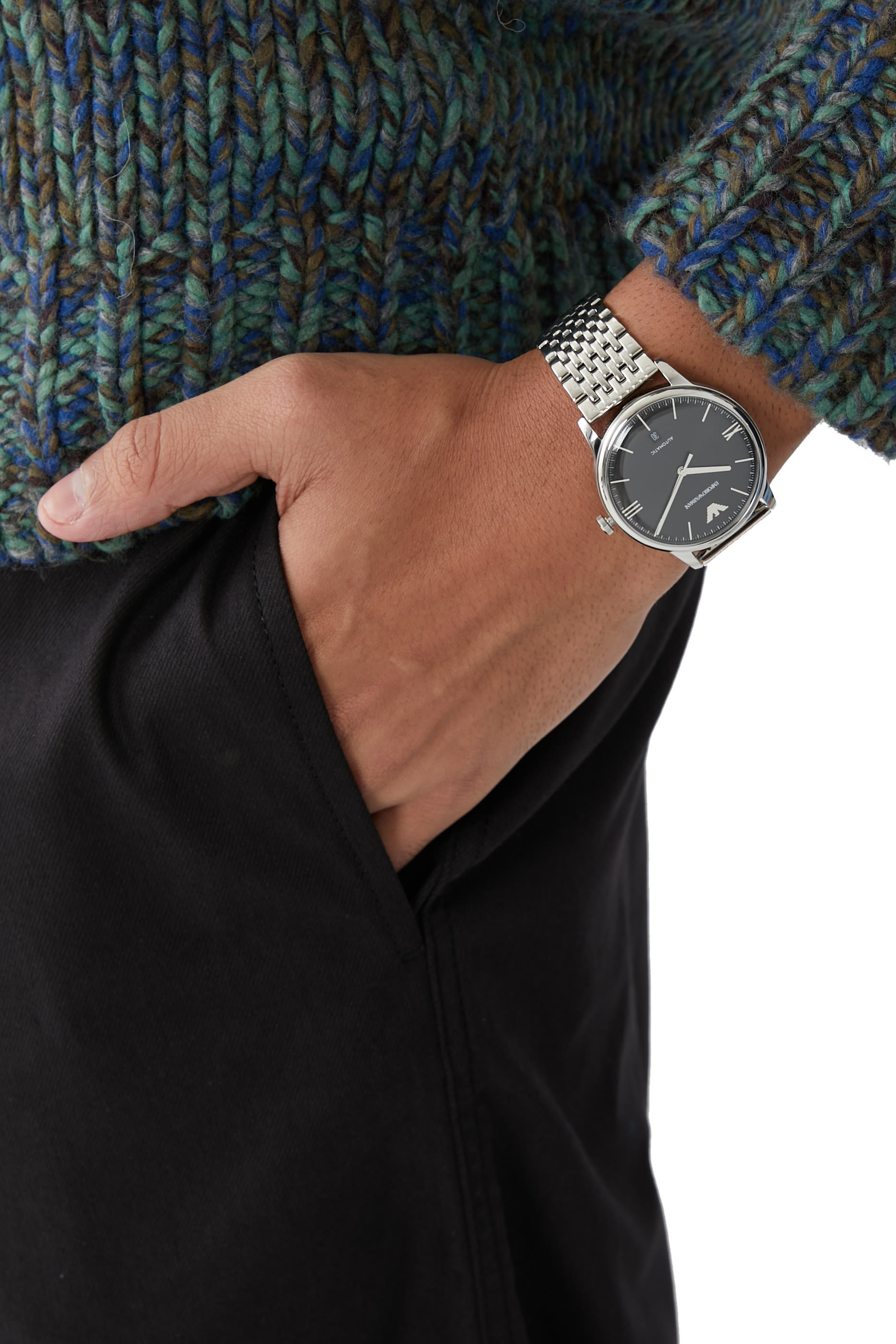 Minimalist 39mm Stainless Steel Watch