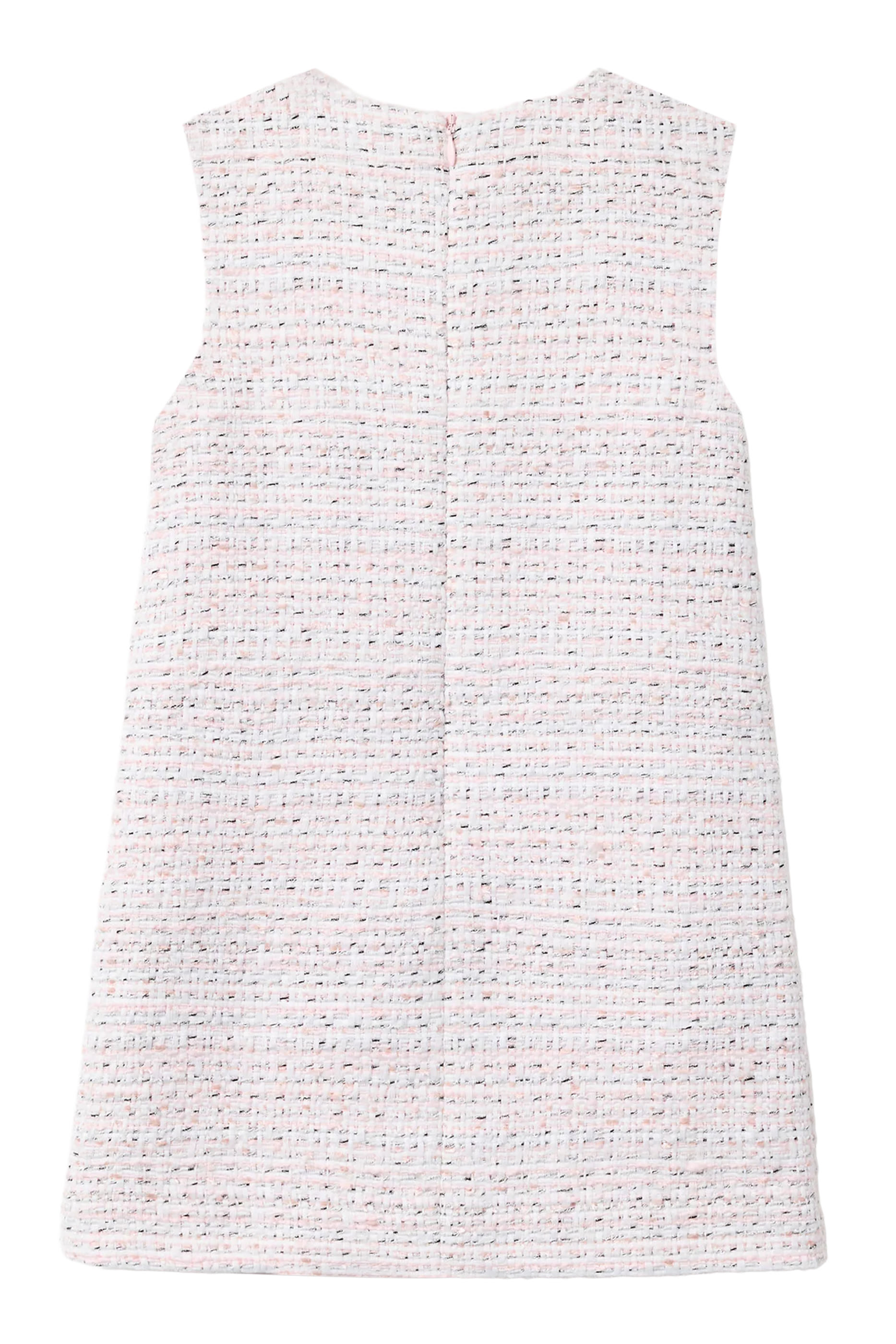 Kids Boucl&eacute; Lace Bow Dress