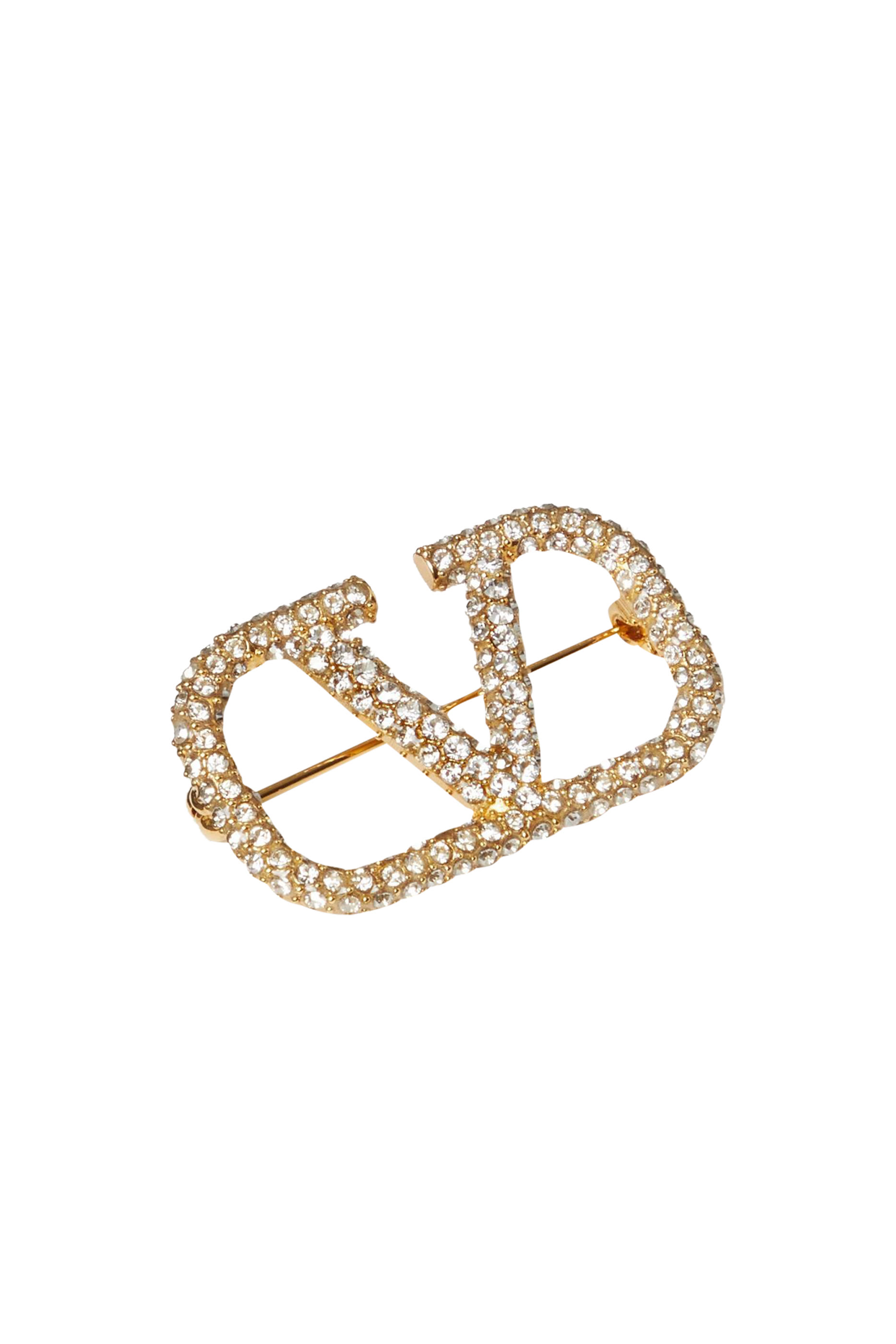 VLogo Signature Strass Brooch