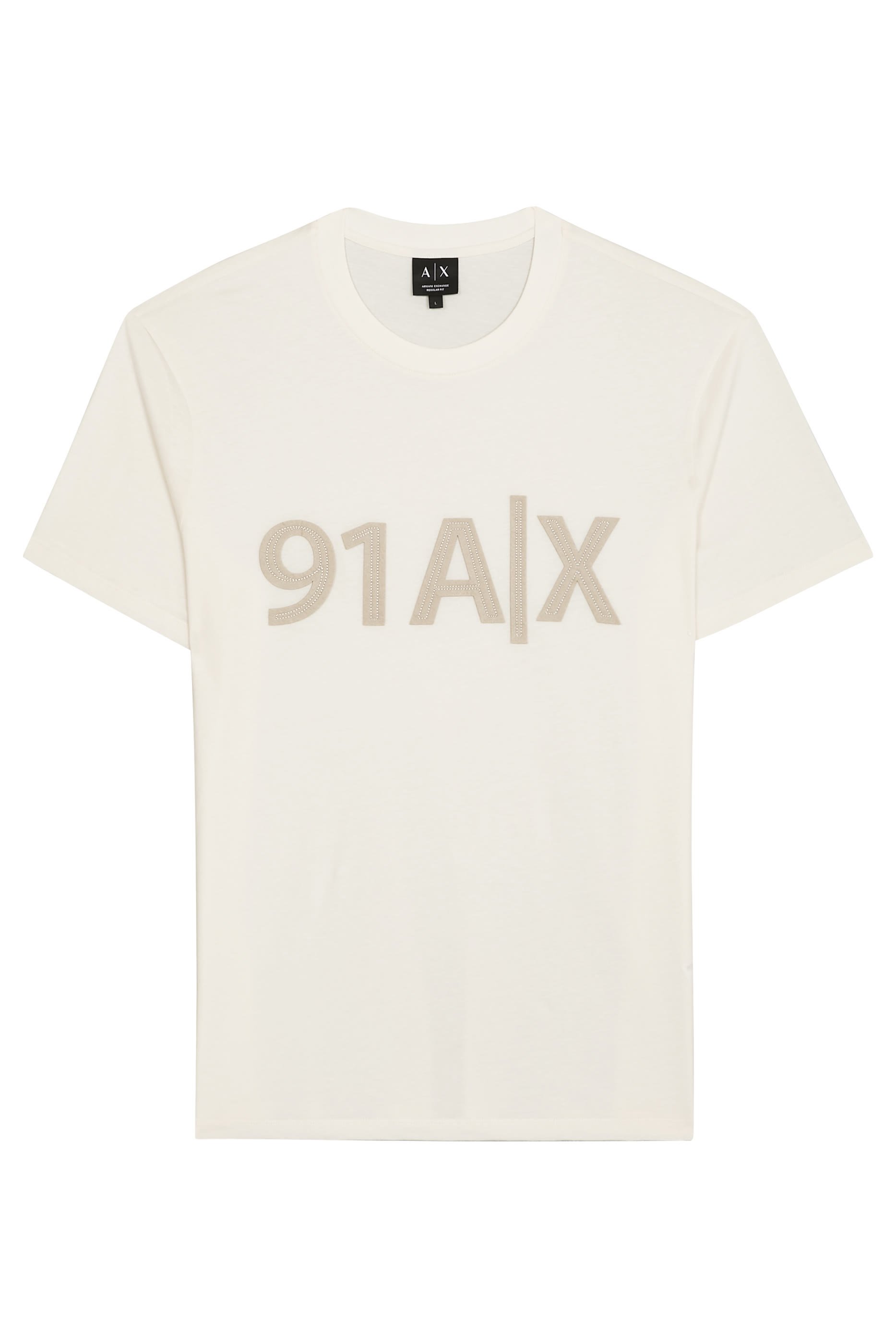 AX Logo Cotton-Jersey T-Shirt