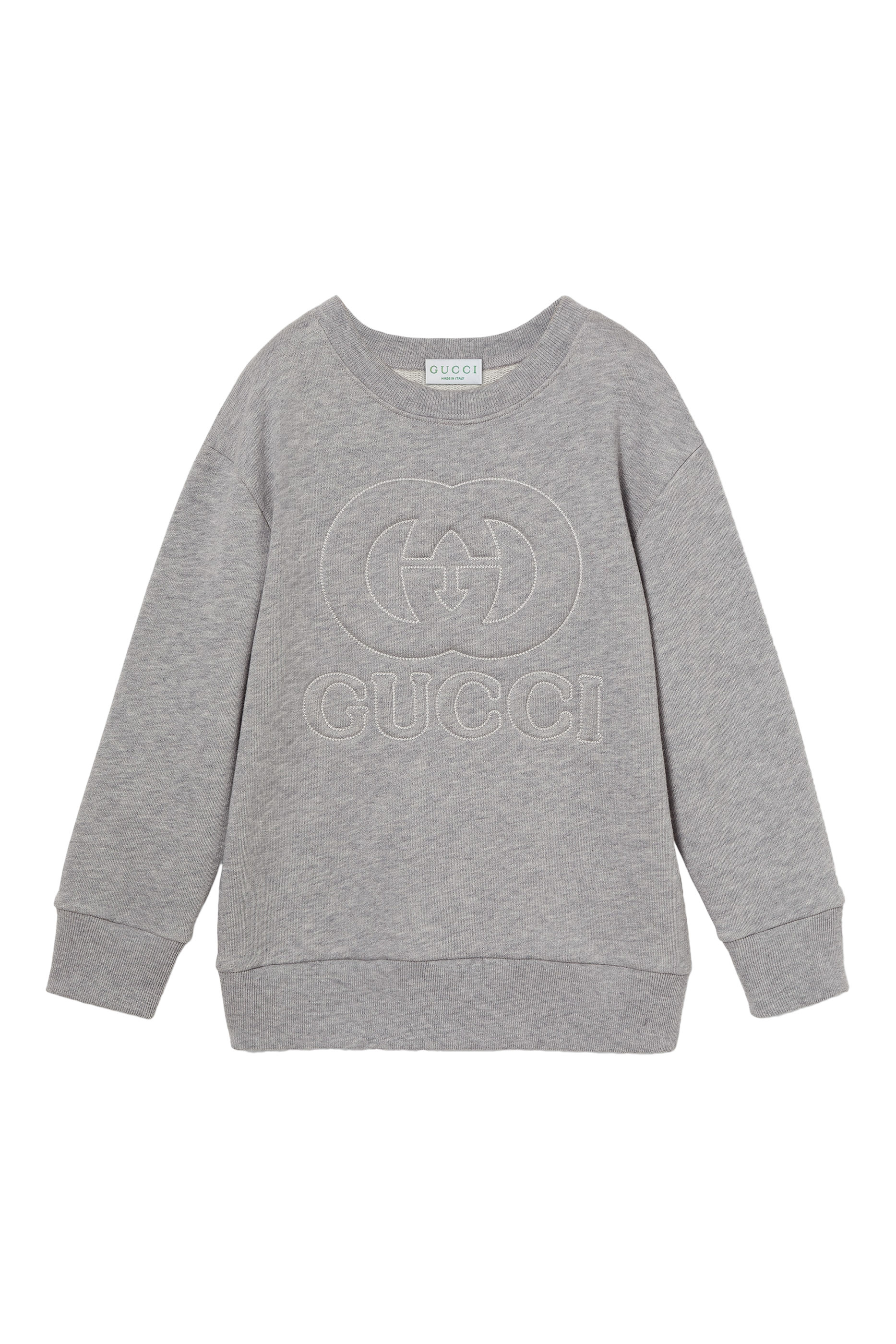 Kids Embroidered Cotton Sweatshirt