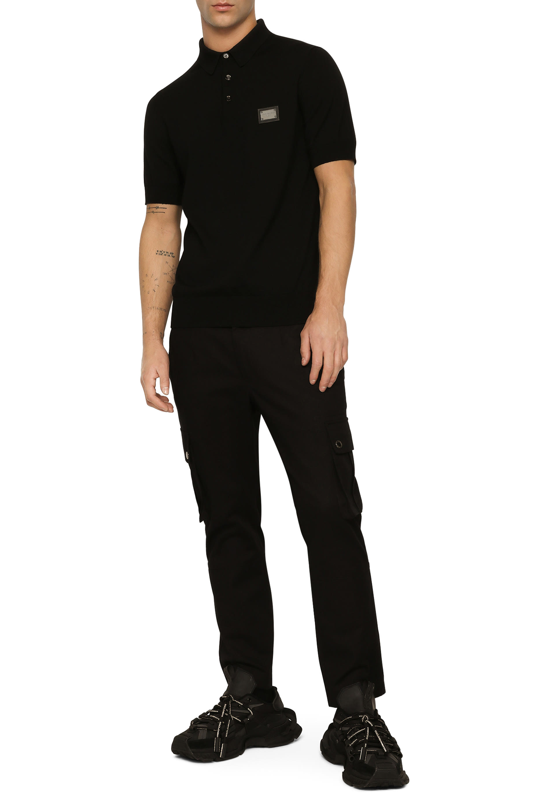 Logo Wool Polo Shirt