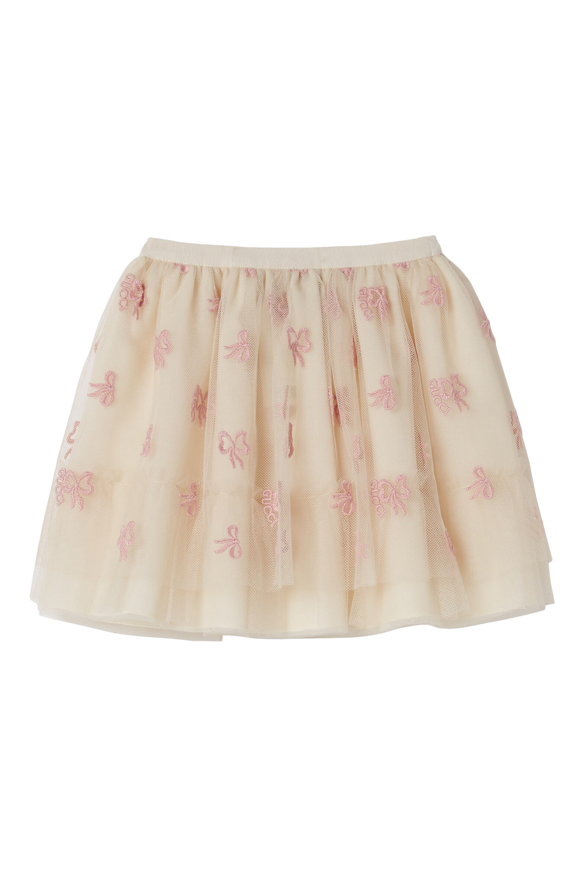 Kids Embroidered Tulle Skirt
