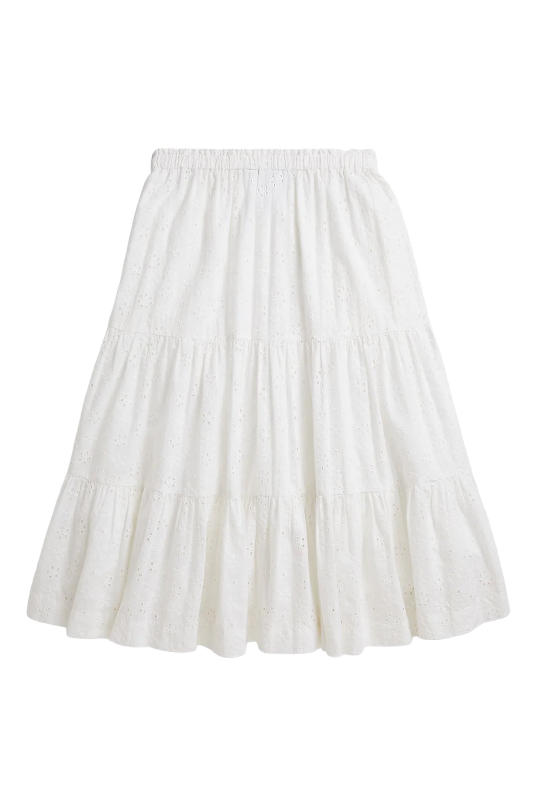 Kids Eyelet Maxi Skirt