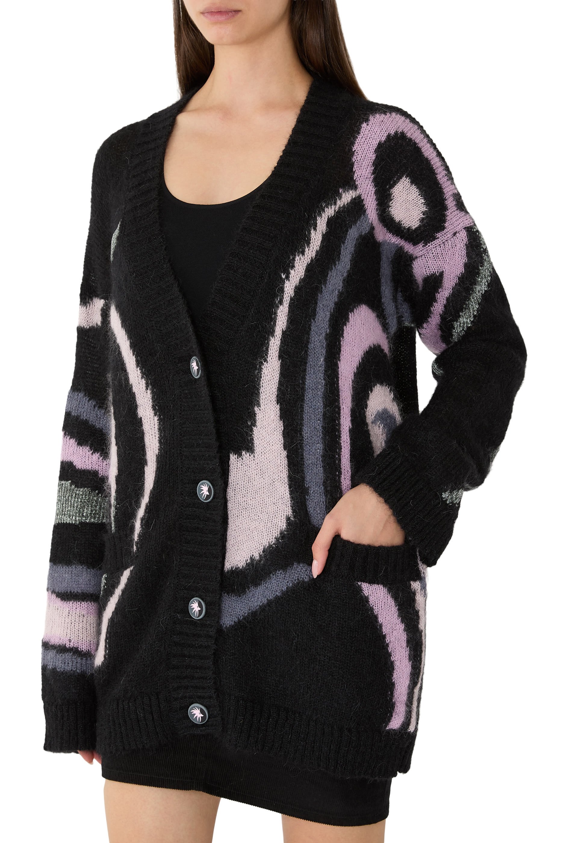 Abstract Pattern Cardigan