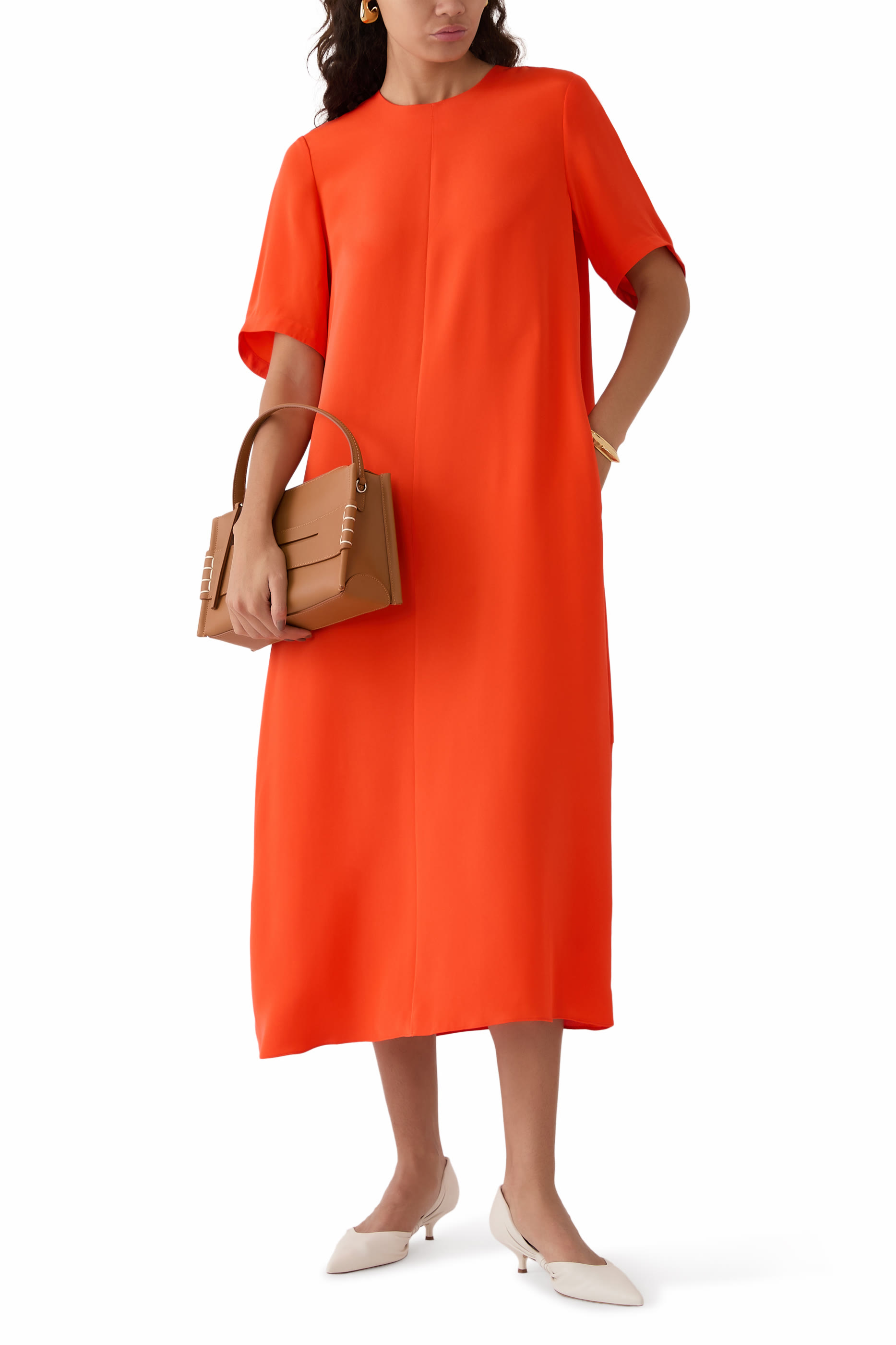 4-Ply Silk T-Shirt Dress