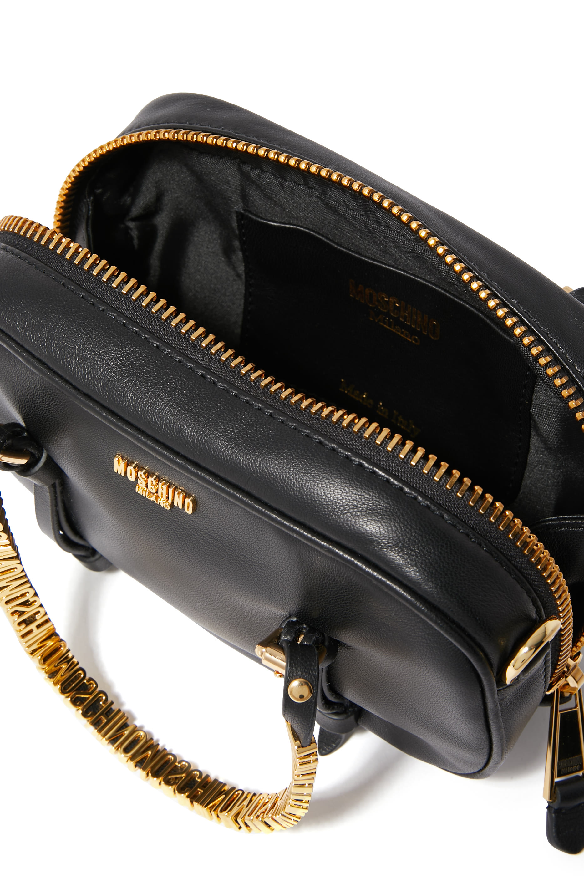 Mini Lettering Logo Chain Top Handle Bag