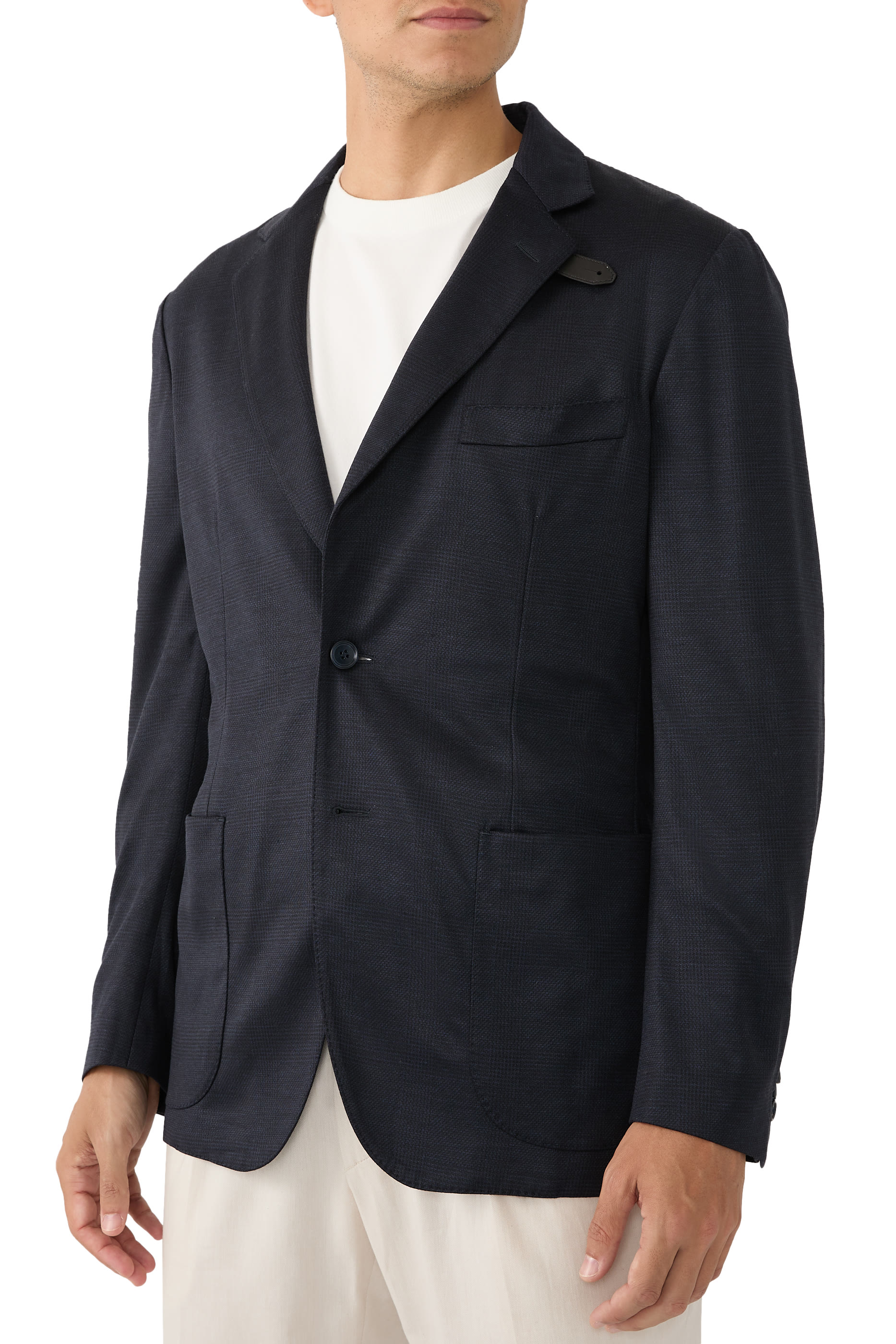 Silk and Wool Jersey Blazer