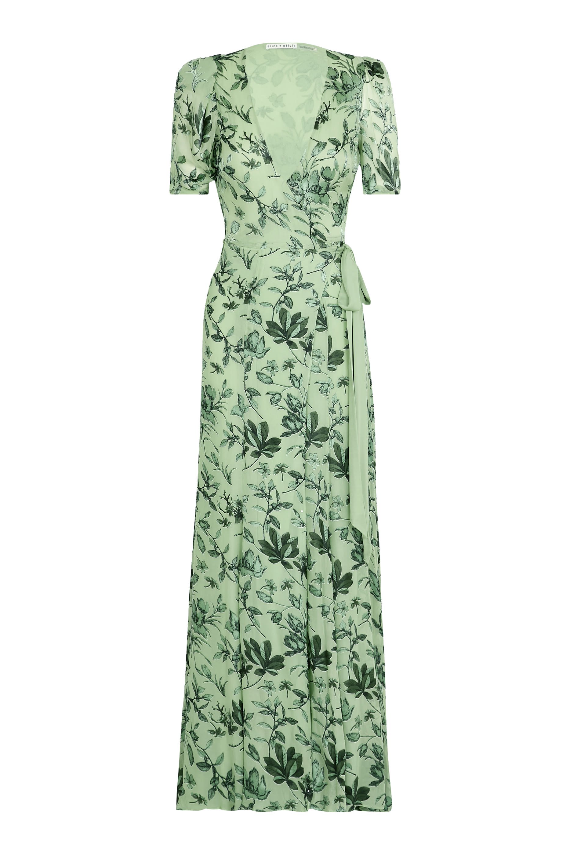 Tiana Puff Sleeve Wrap Maxi Dress