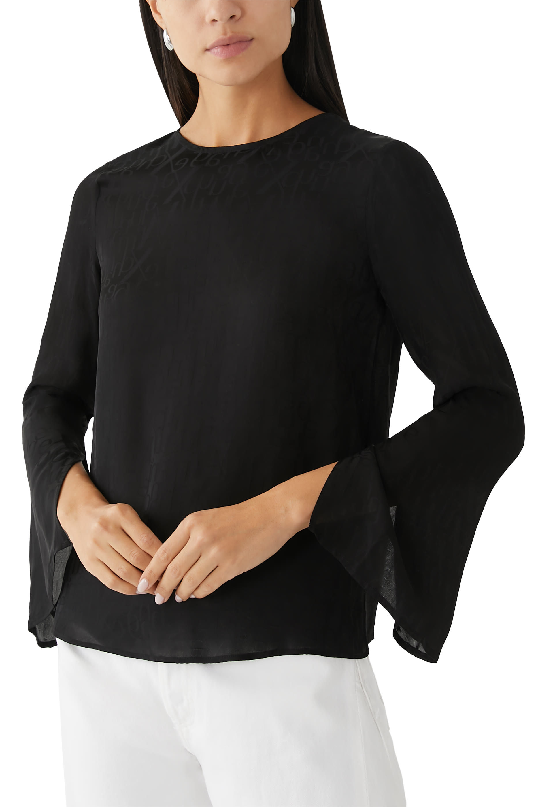 All-Over Logo Long Sleeves Top