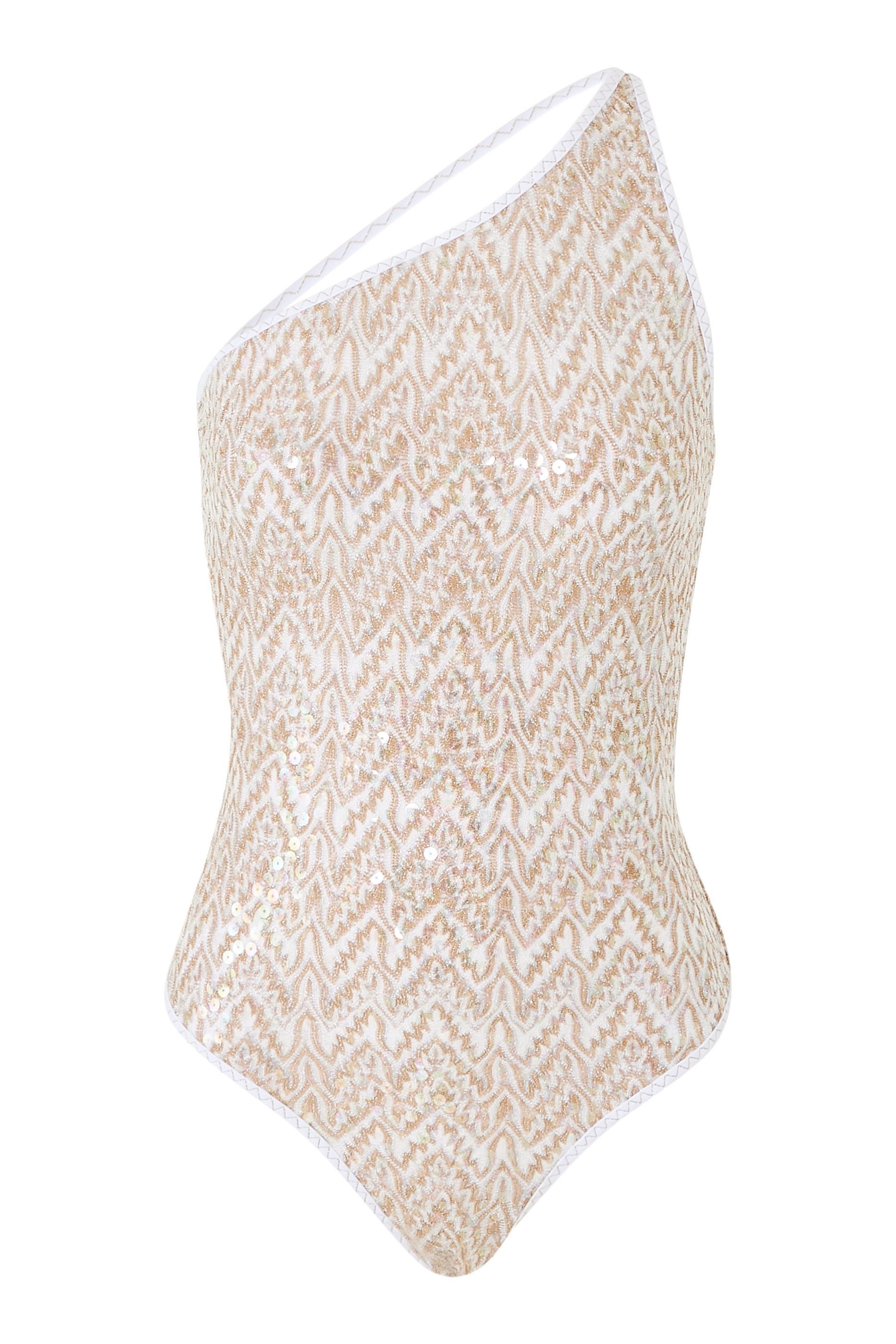 Zigzag Pattern One-Piece Swimsuit 