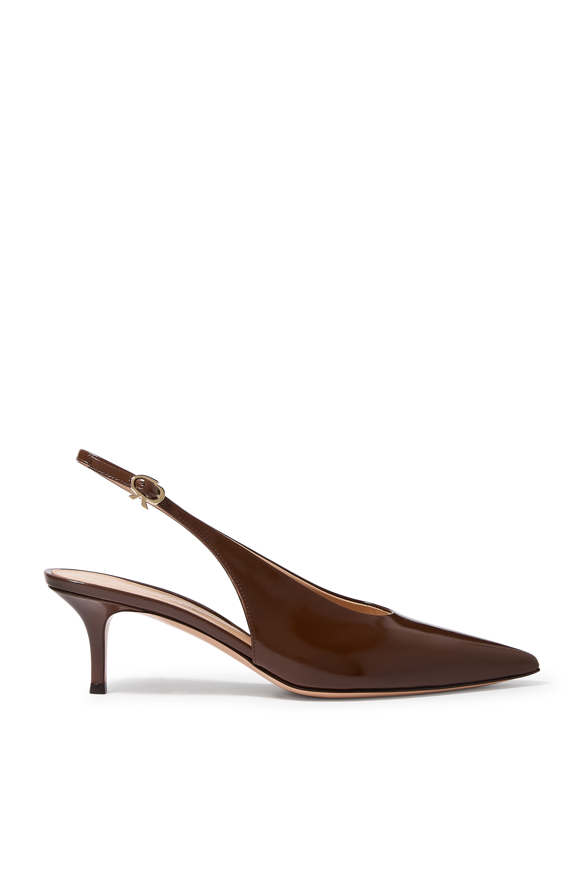  Robbie Patent Leather 55 Slingback Pumps