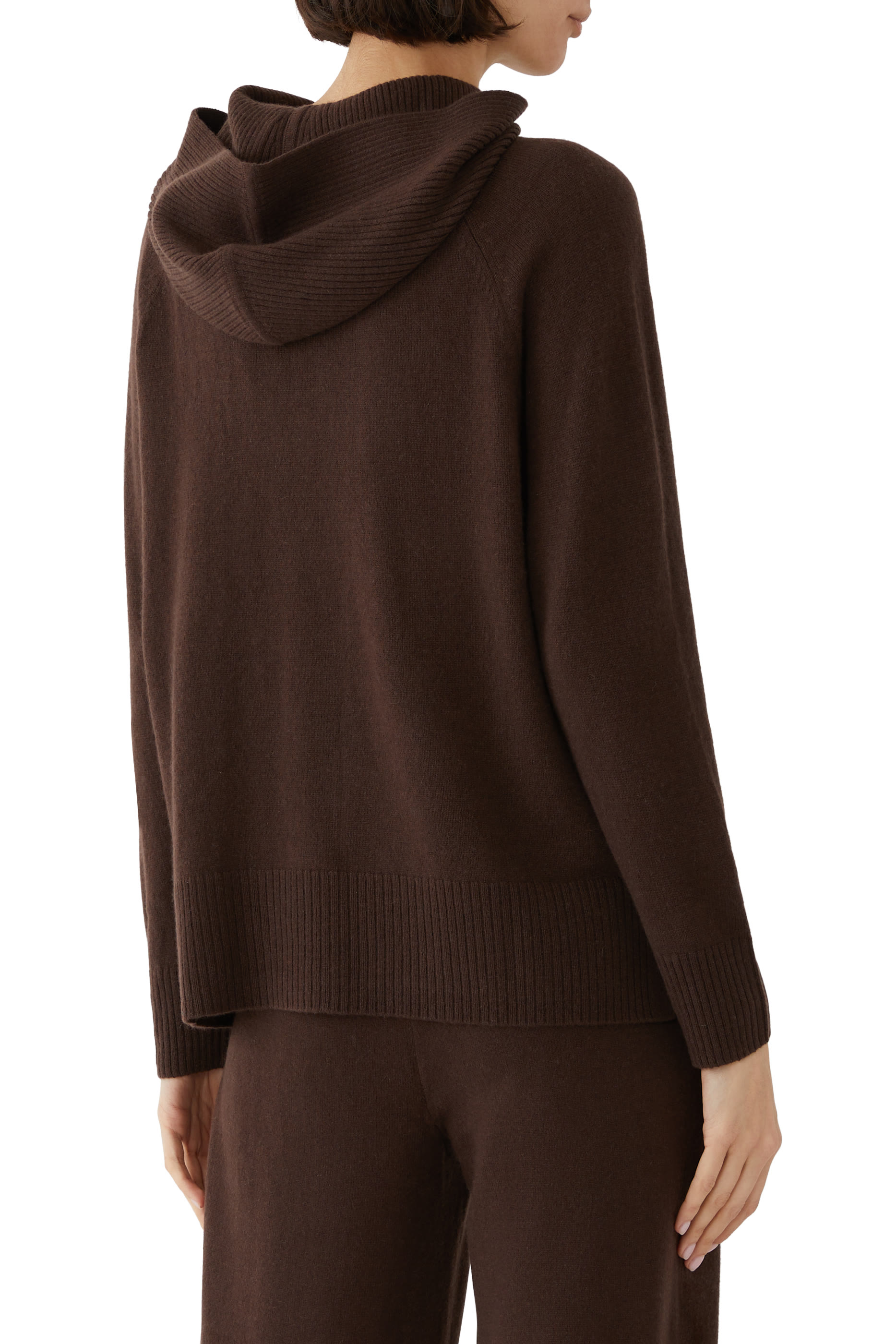 Cashmere Rib Hoodie