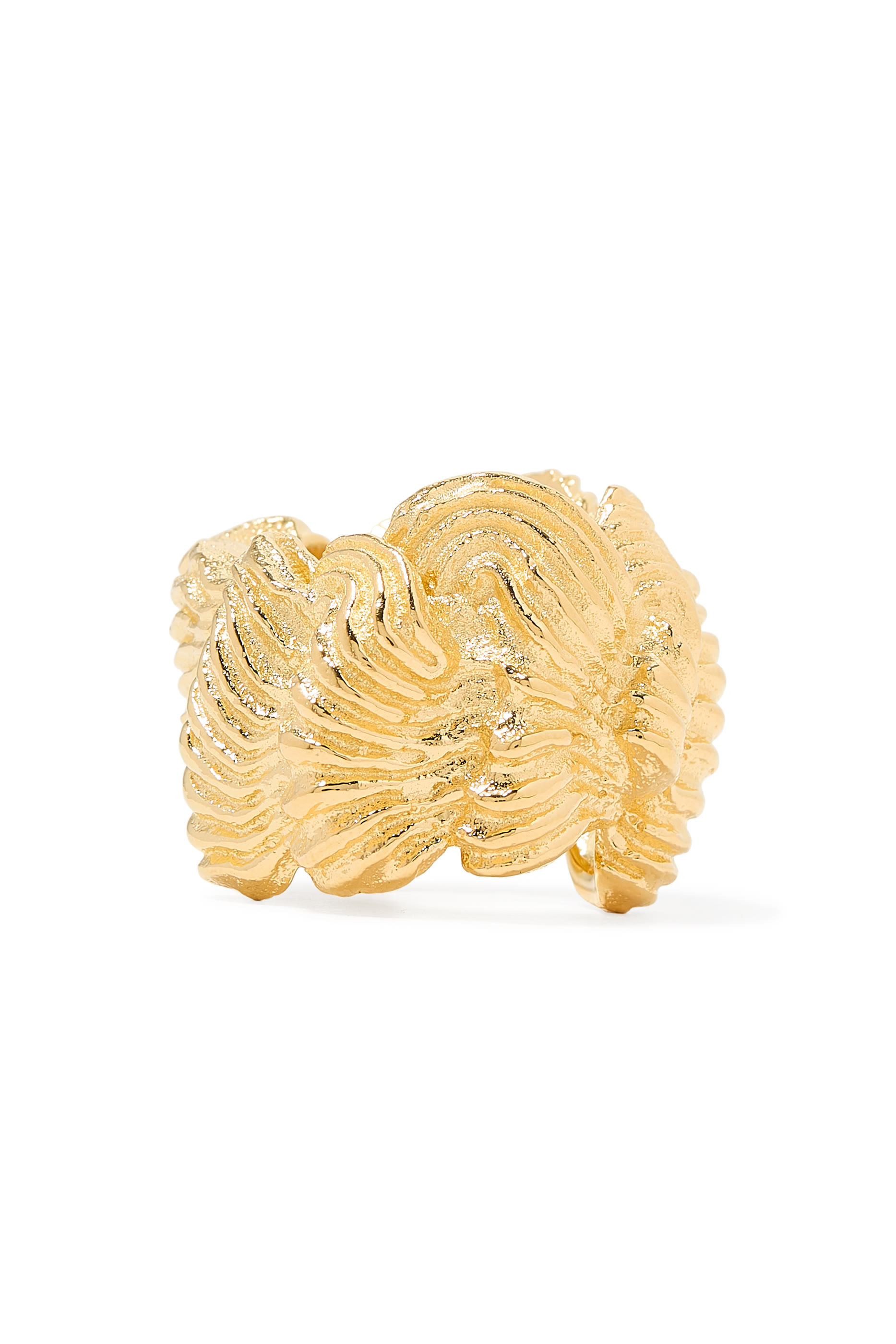 Buttercream (Or, The Icing On The Cake) Ring, 18K Yellow Gold Plated Brass