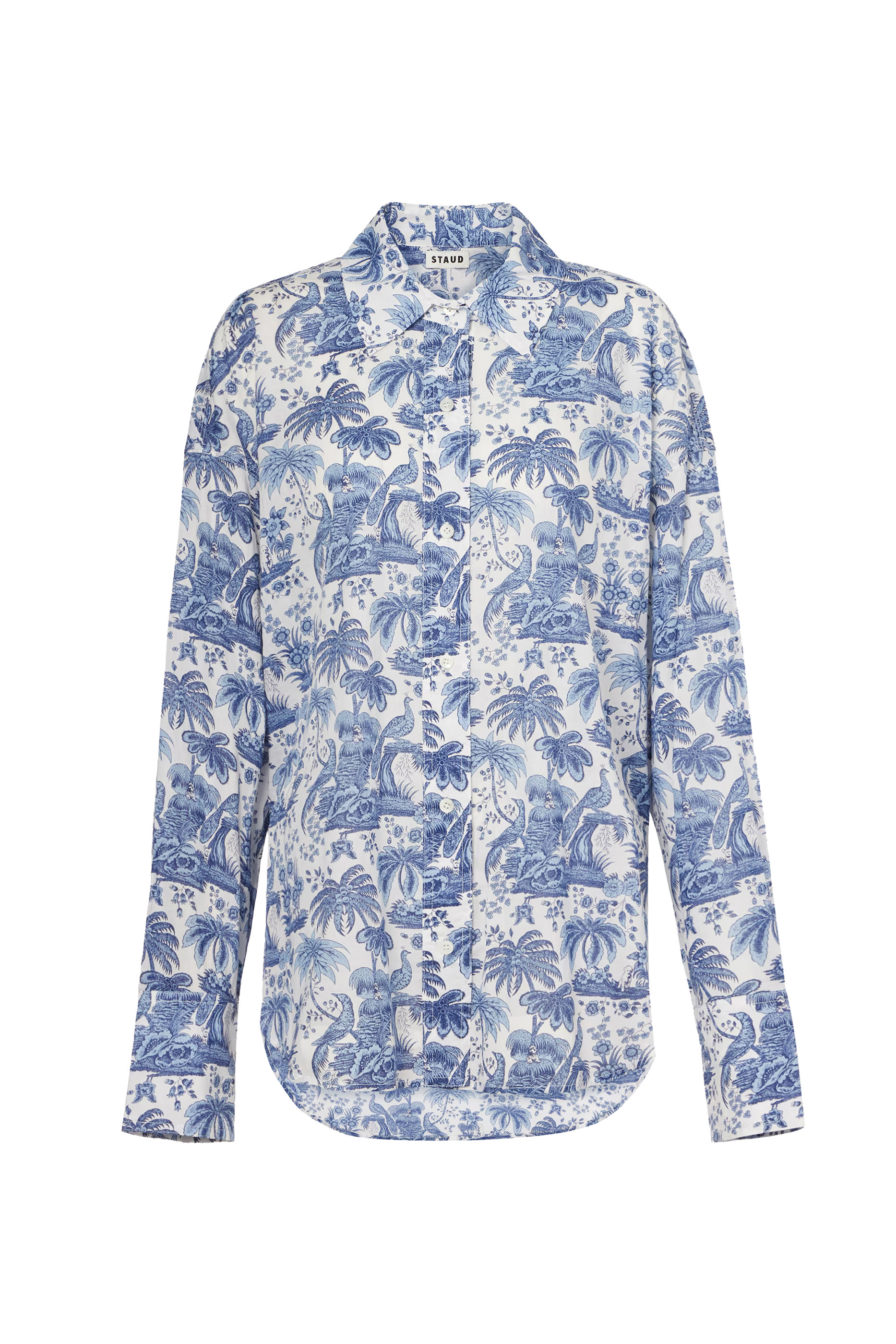  Cotton Toile Short-Sleeved Shirt