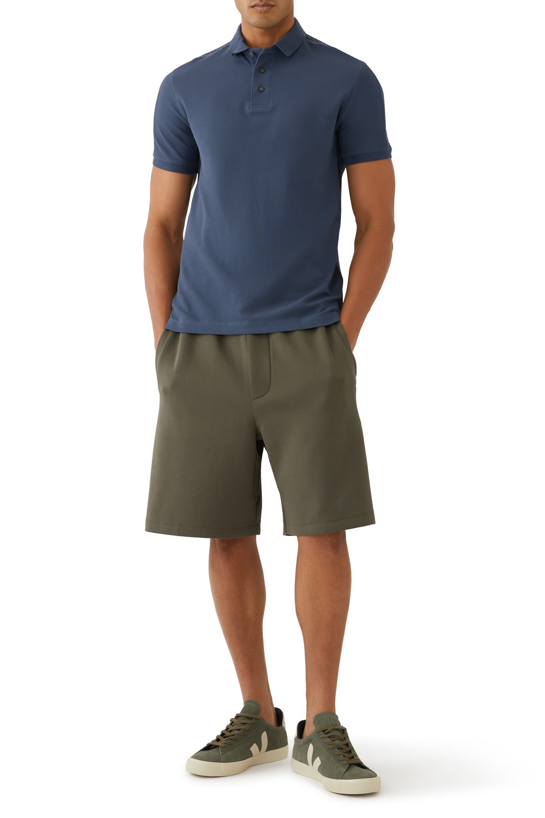 Embossed Logo Tape Polo Shirt