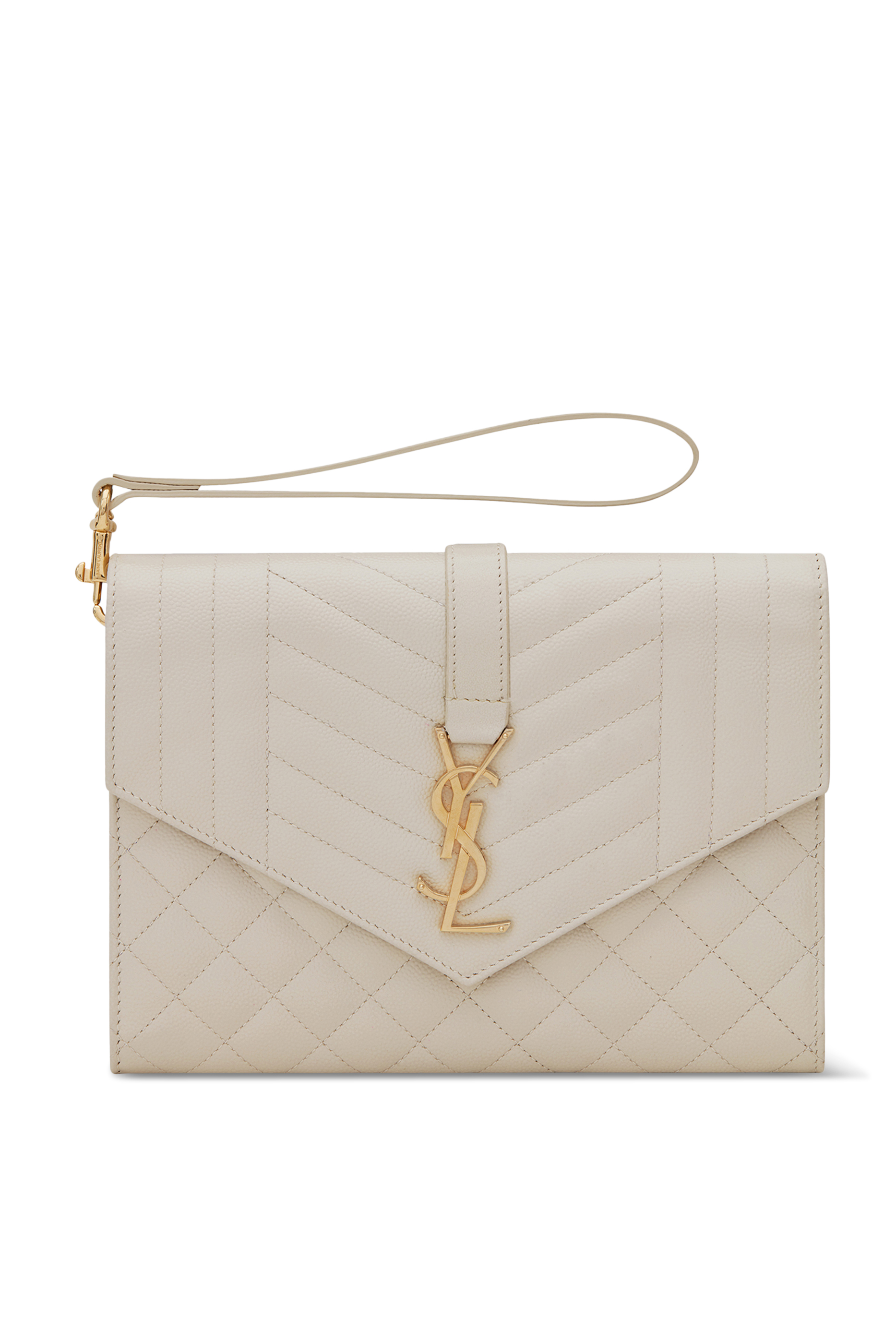 Buy Saint Laurent Monogram Clutch Bag for Womens | Bloomingdale's UAE